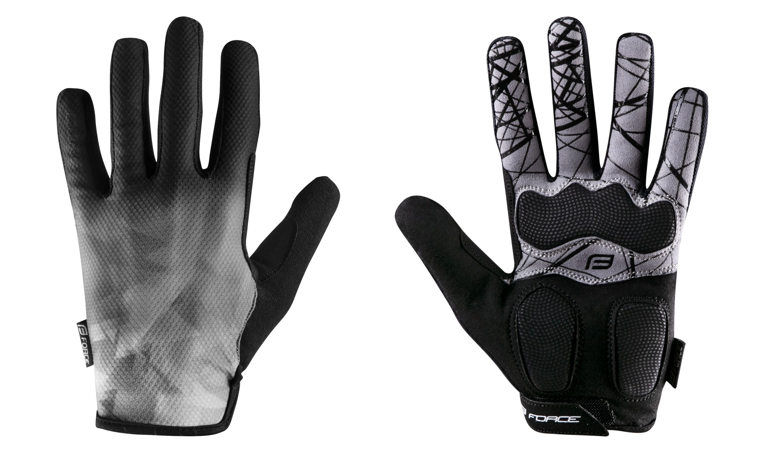 gloves FORCE MTB CORE summer, grey L