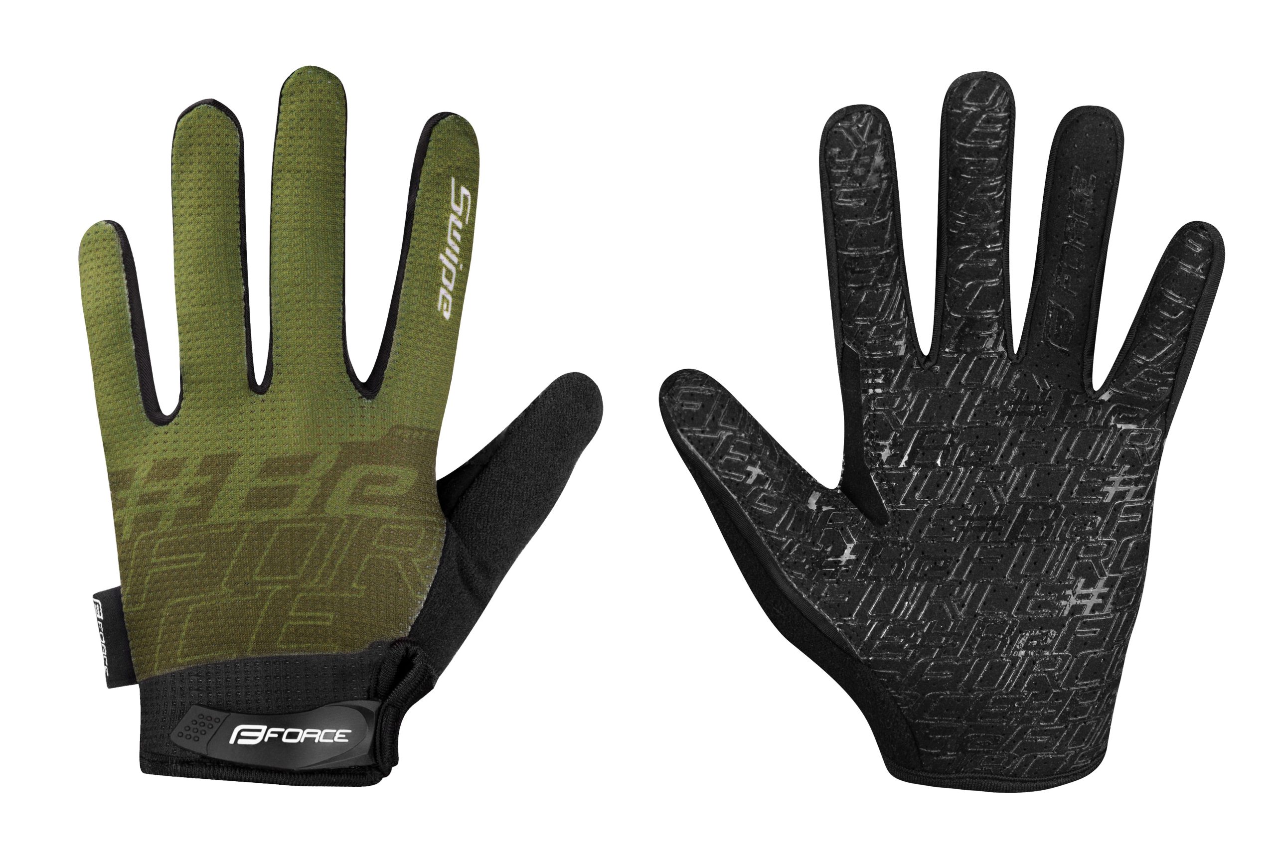 gloves FORCE MTB SWIPE summer, army L