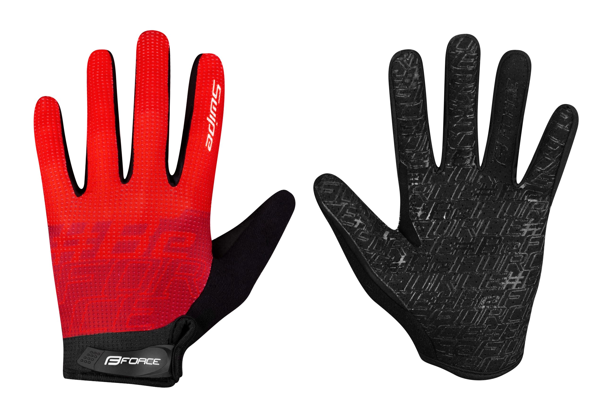 gloves FORCE MTB SWIPE summer, red L