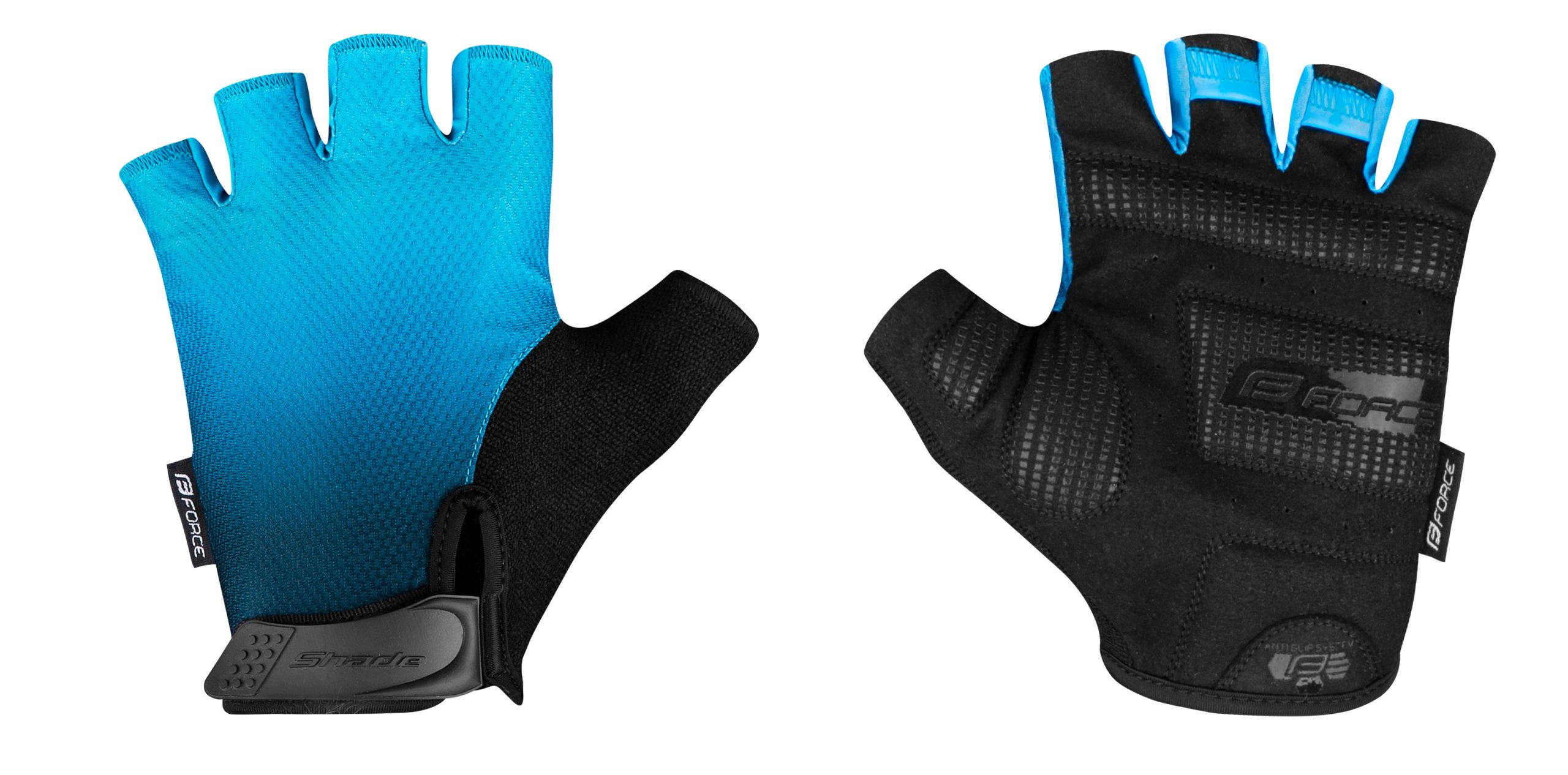 gloves FORCE SHADE, blue L