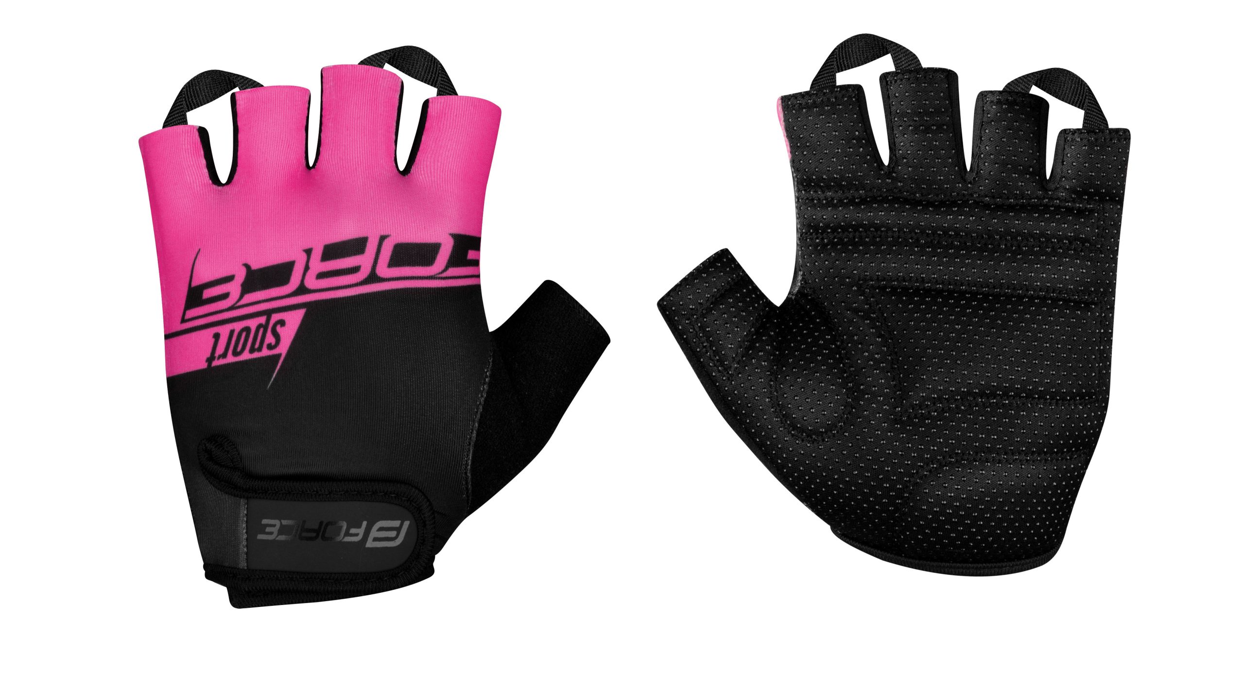 gloves FORCE SPORT LADY, black-pink L