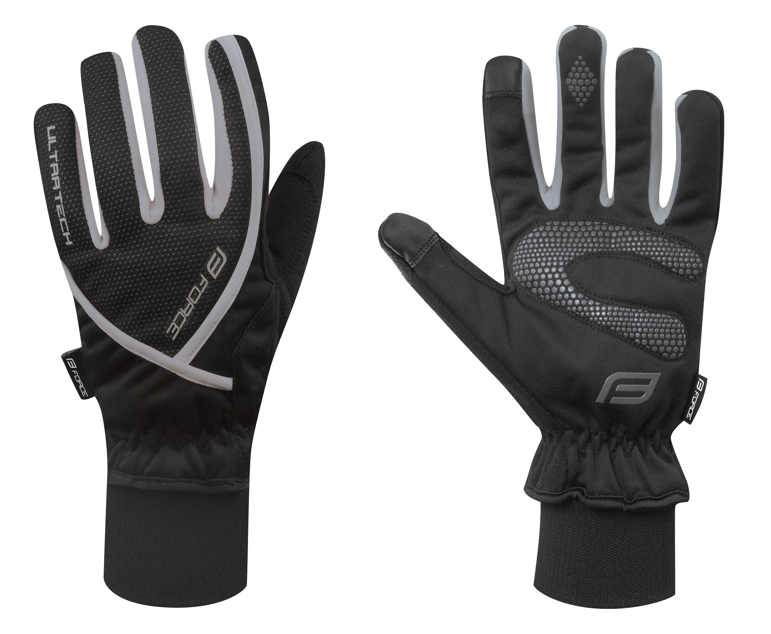 gloves winter FORCE ULTRA TECH, black 3XL