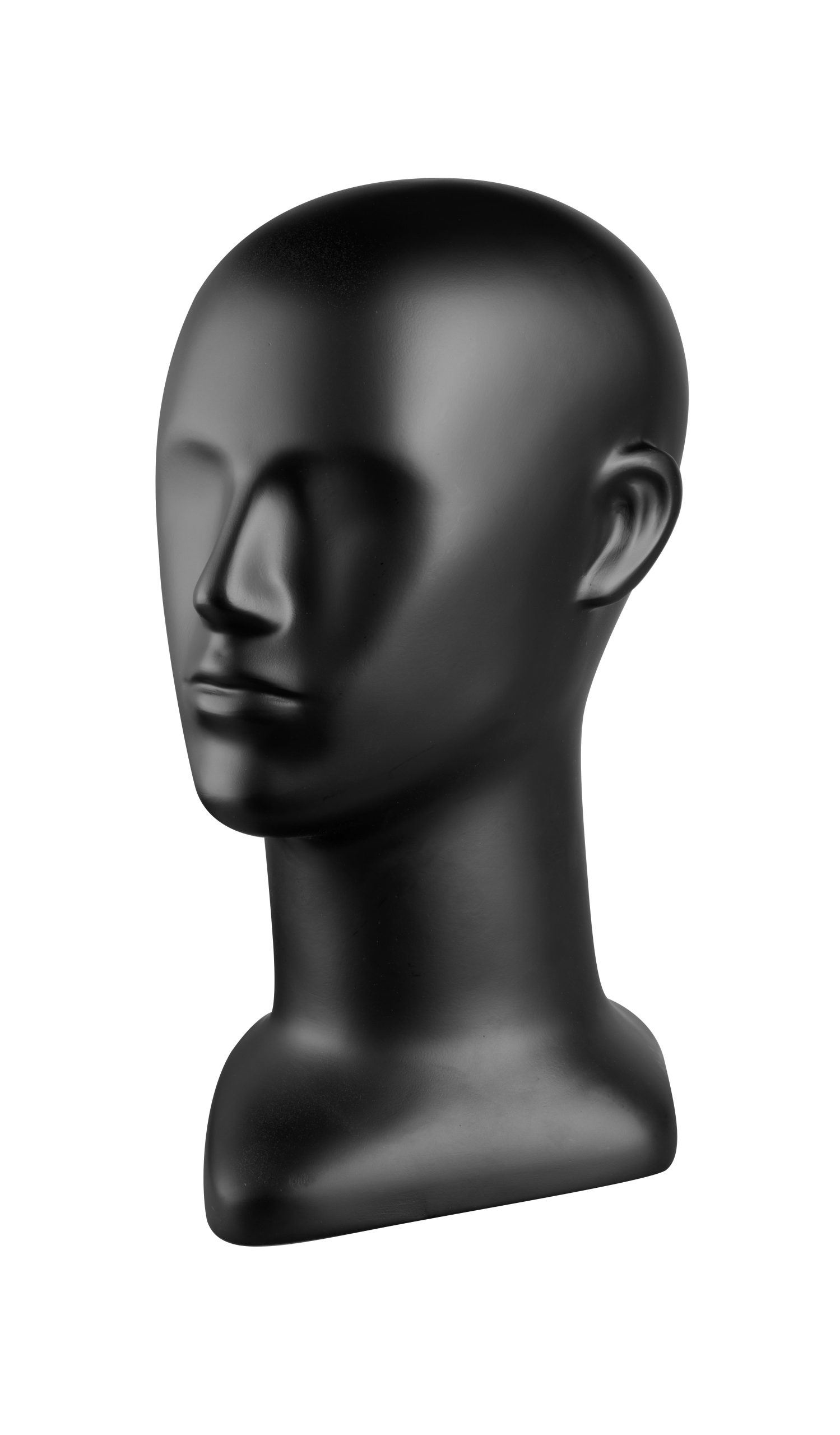 head mannequin, black matt