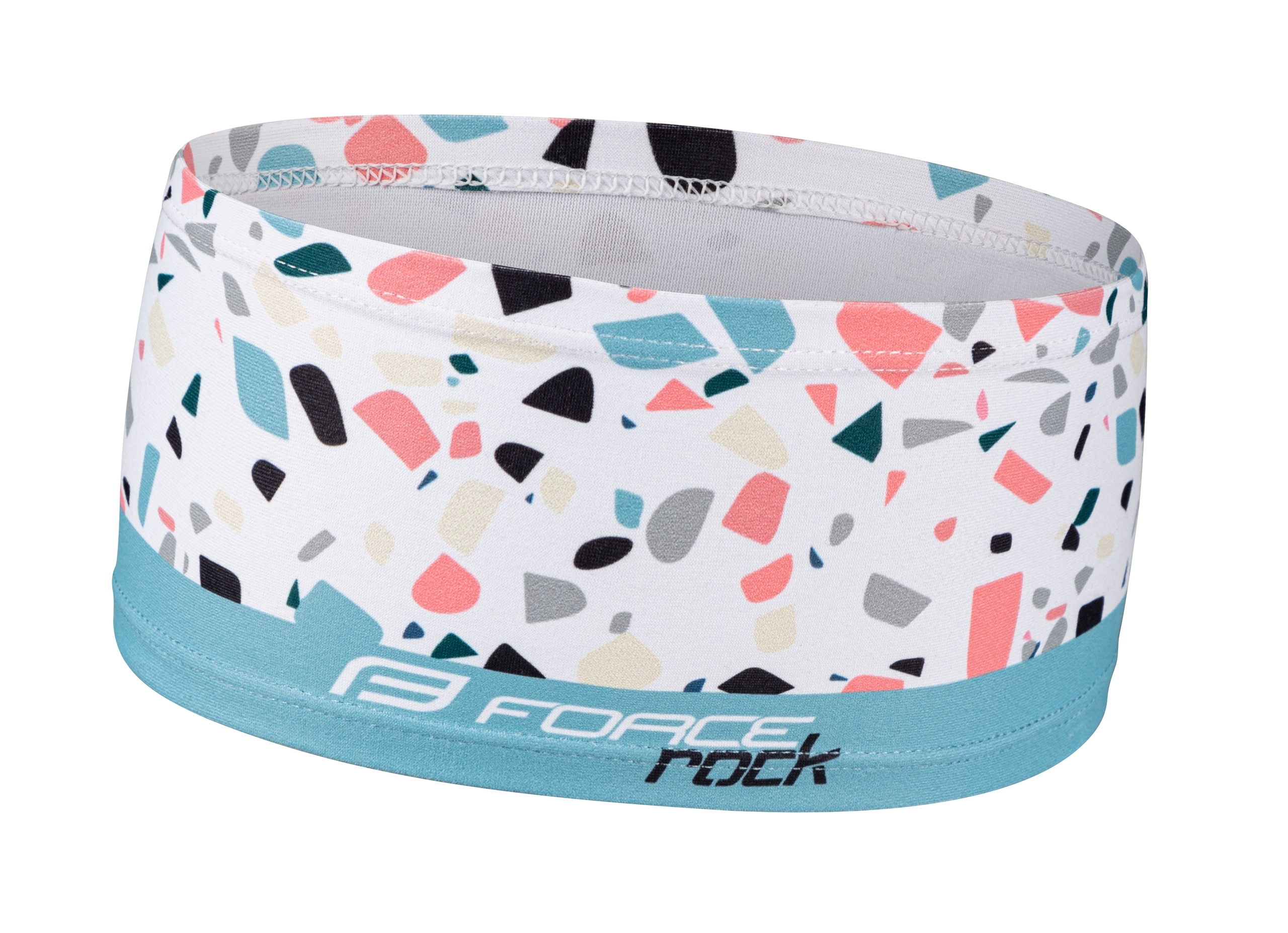 headband FORCE ROCK sport straight, white UNI