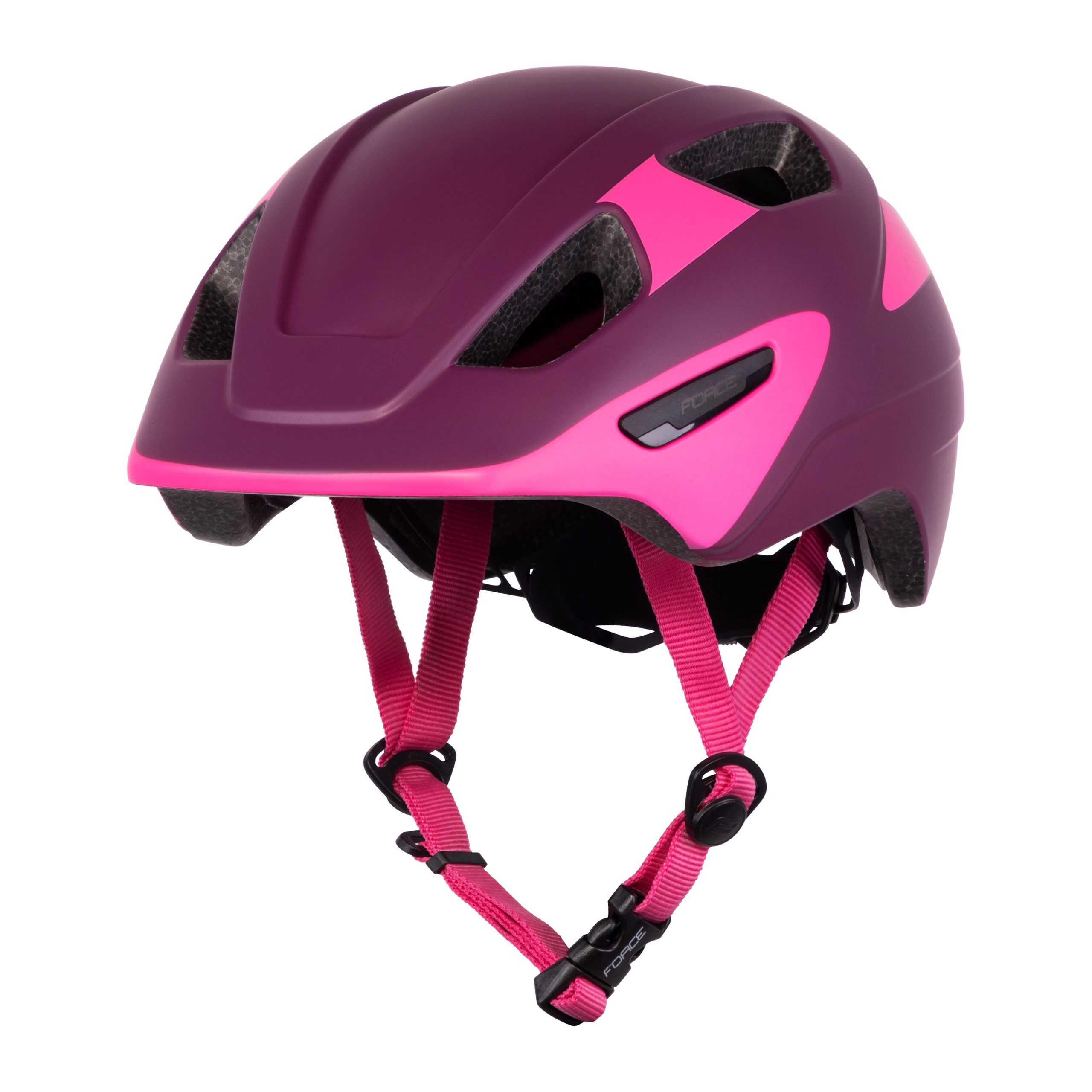 helmet FORCE AKITA junior, purple-pink S-M