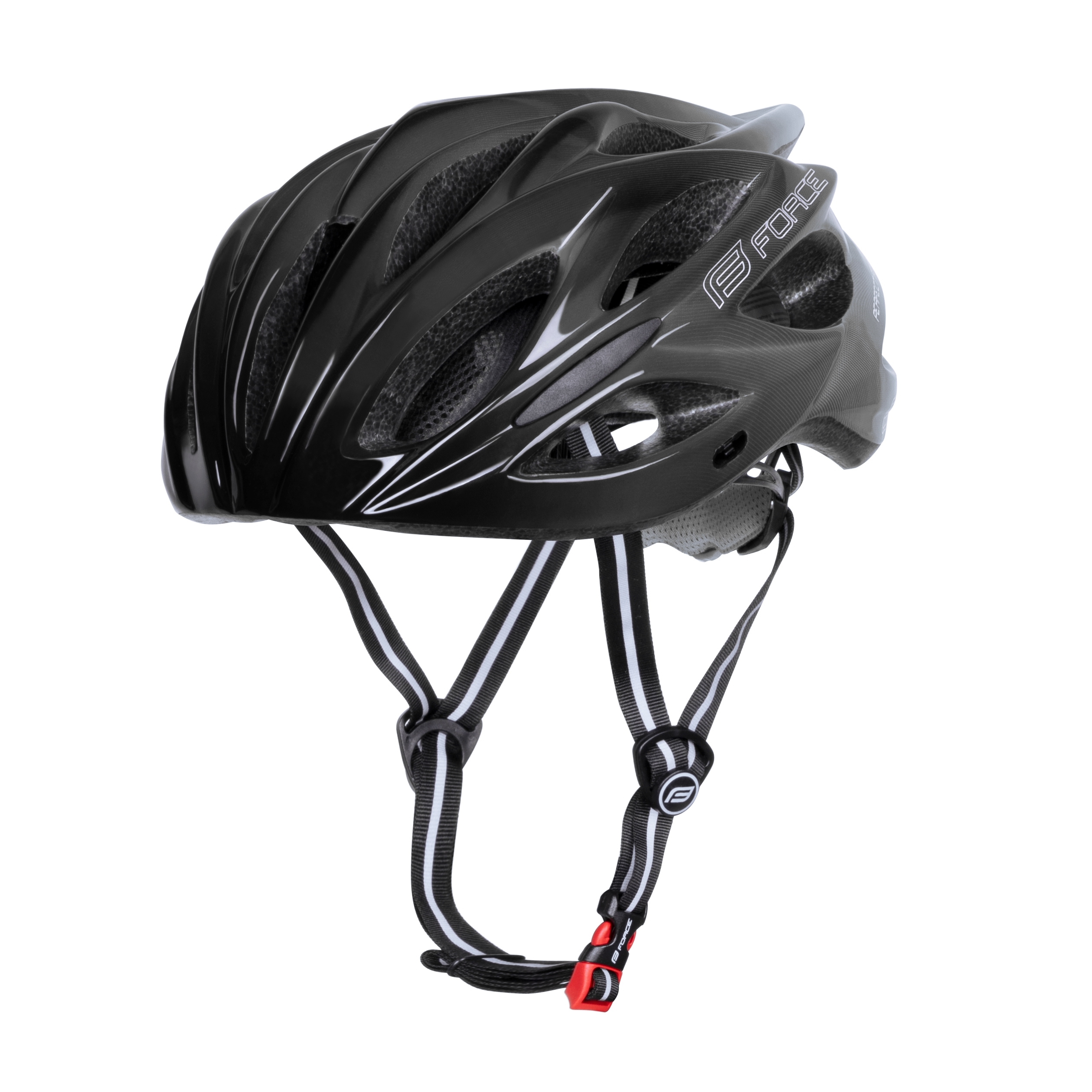 helmet FORCE BULL HUE, black-grey S-M