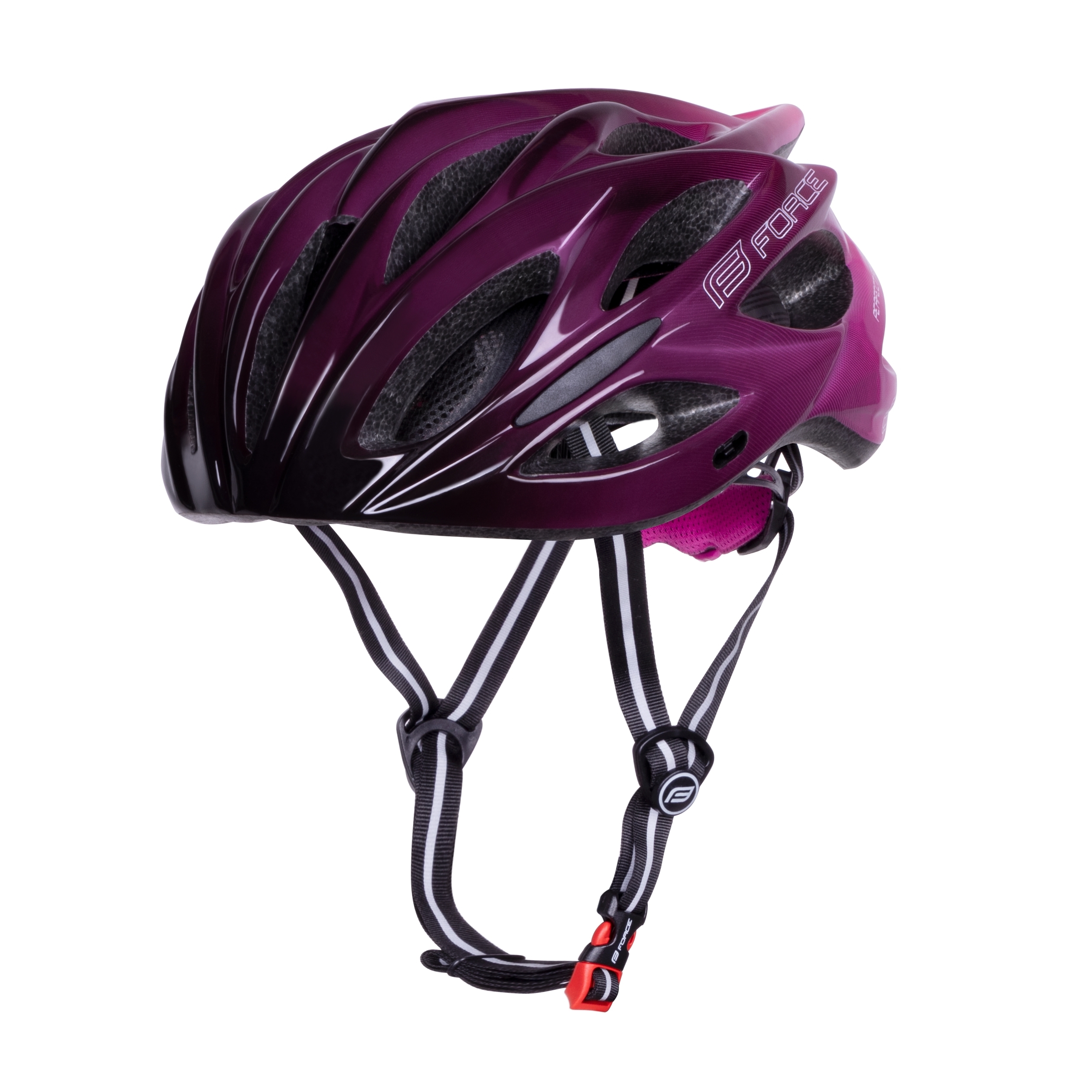 helmet FORCE BULL HUE, black-pink L-XL