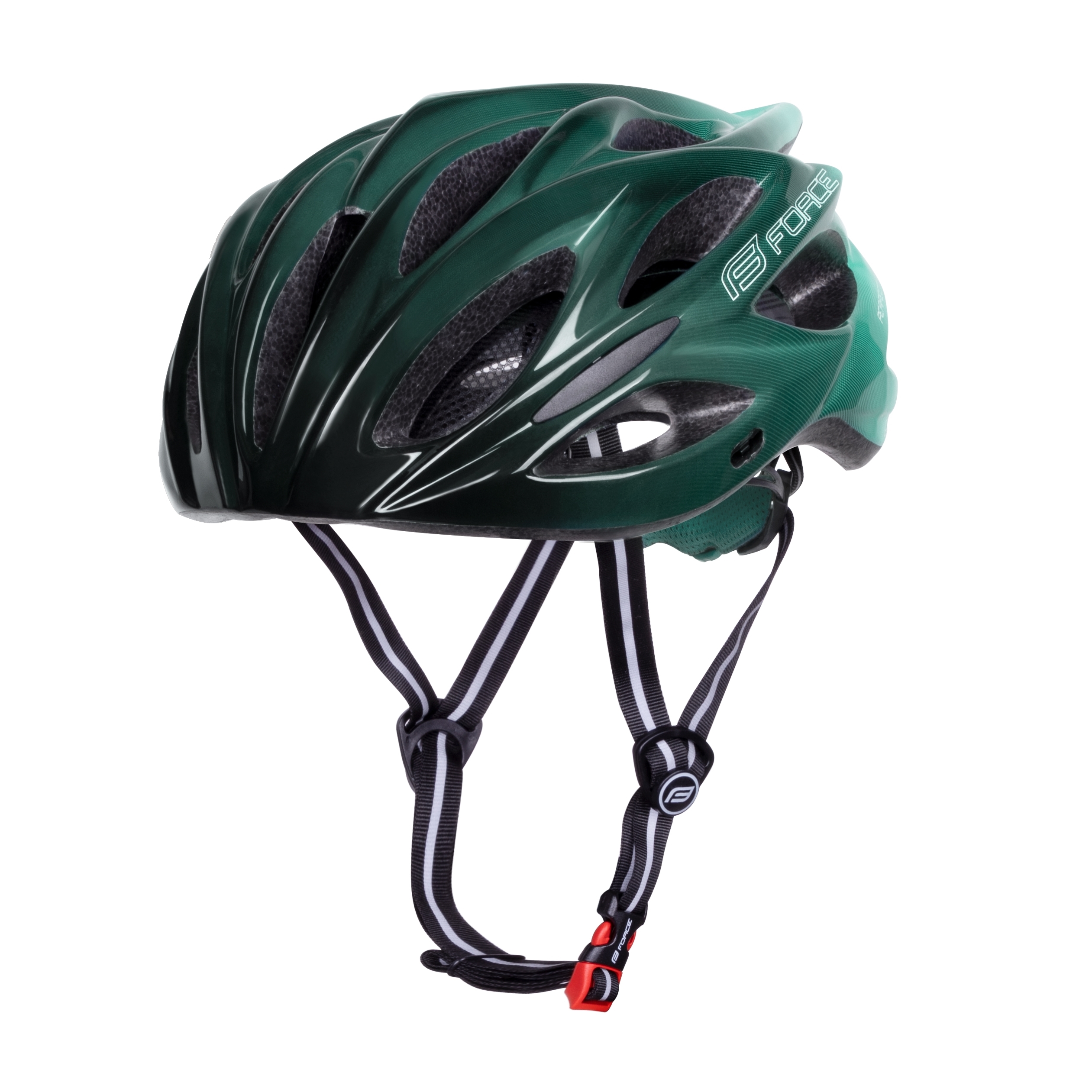 helmet FORCE BULL HUE, black-turquoise L-XL