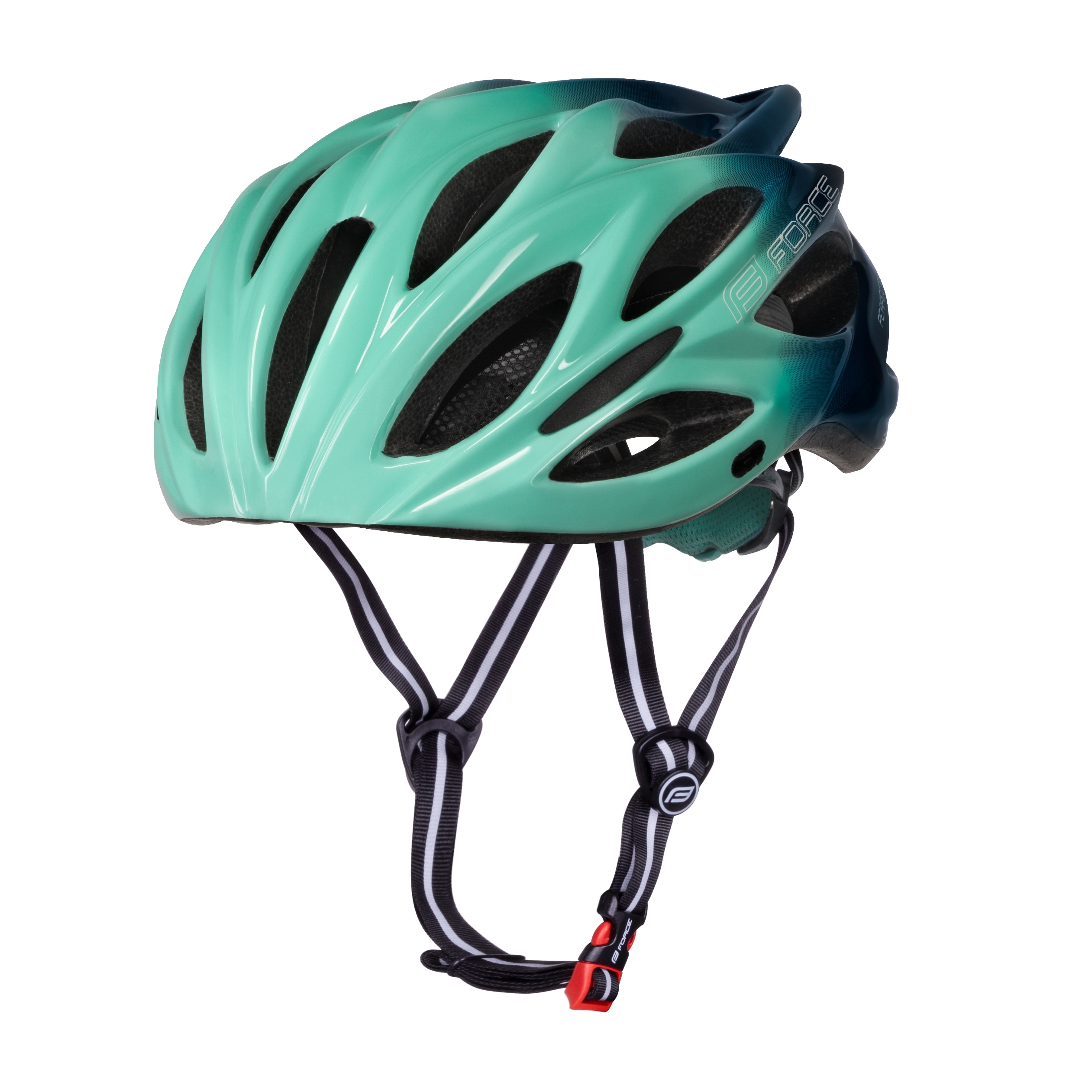 helmet FORCE BULL HUE, mint-navy blue S-M