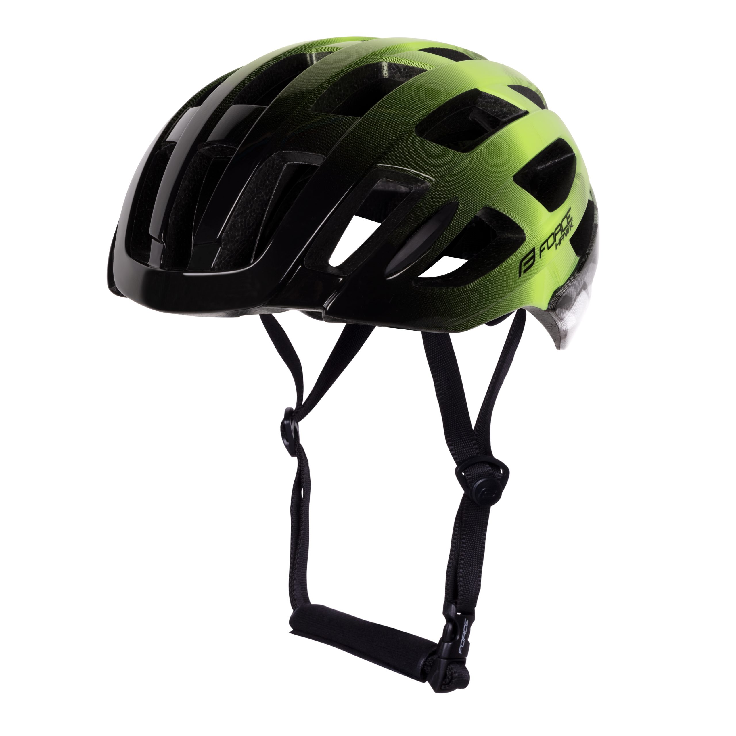 helmet FORCE HAWK, black-fluo S – M