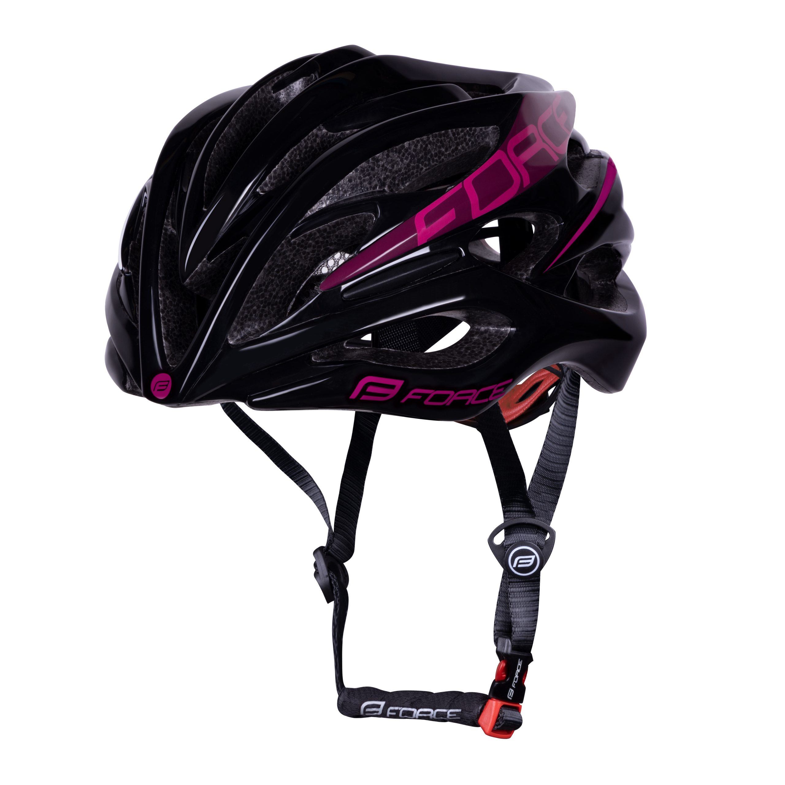 helmet FORCE SAURUS, black-pink M – L