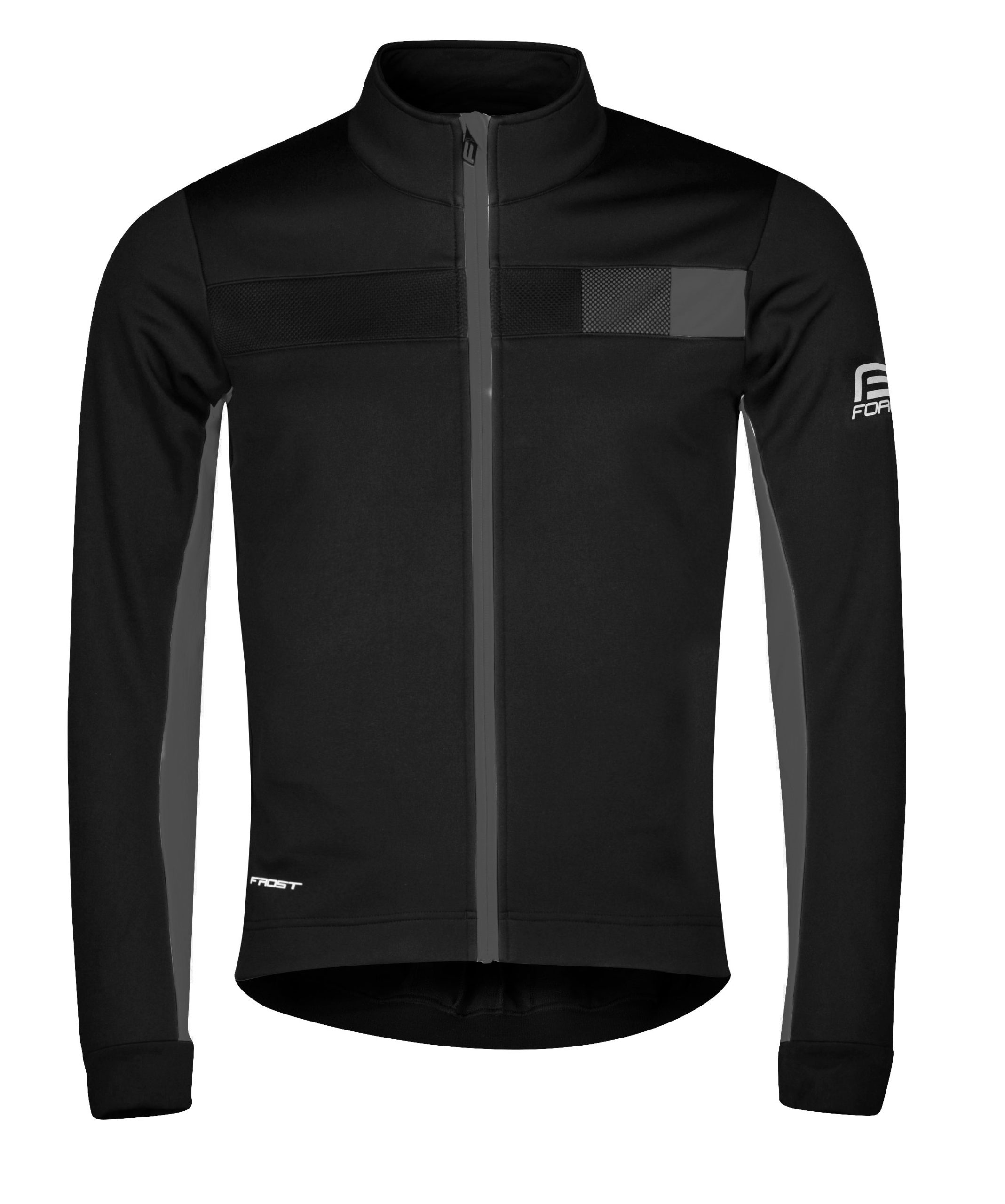 jacket F FROST softshell winter, black-grey XS