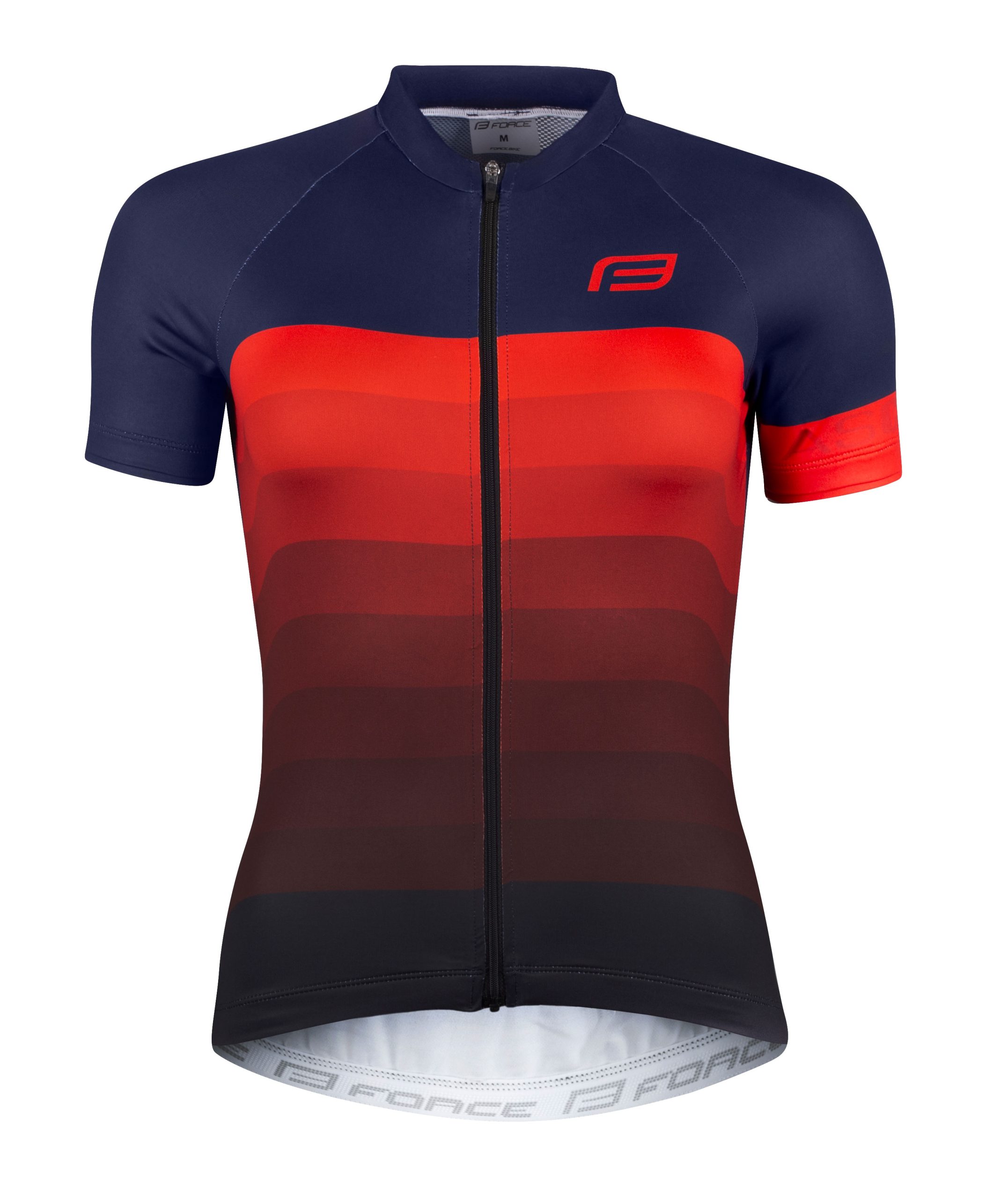 jersey F ASCENT LADY short sl, blue-red XS