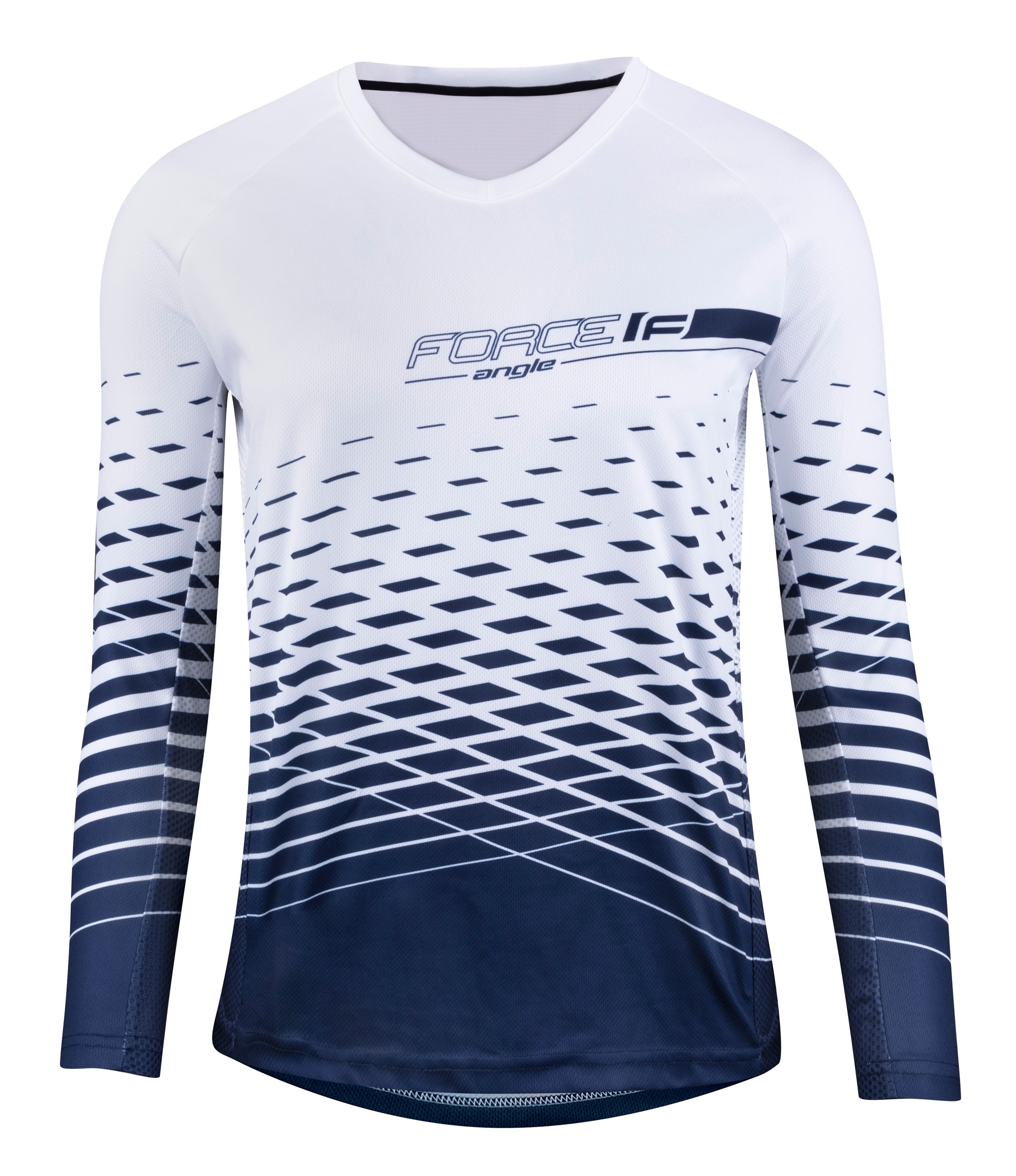 jersey F MTB ANGLE LADY long sl, white-blue L