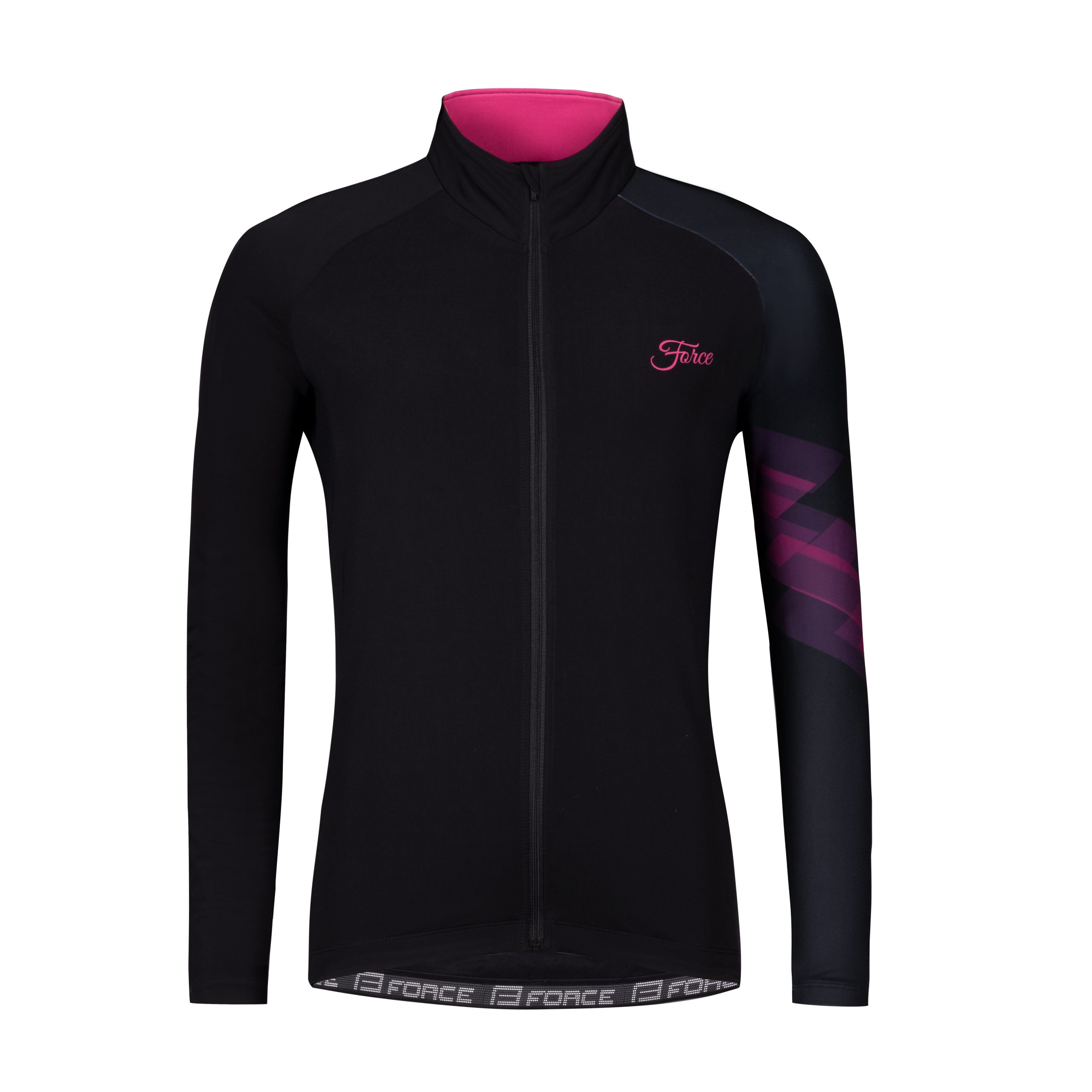 jersey F RIDGE LADY long sleeves, black-pink XS