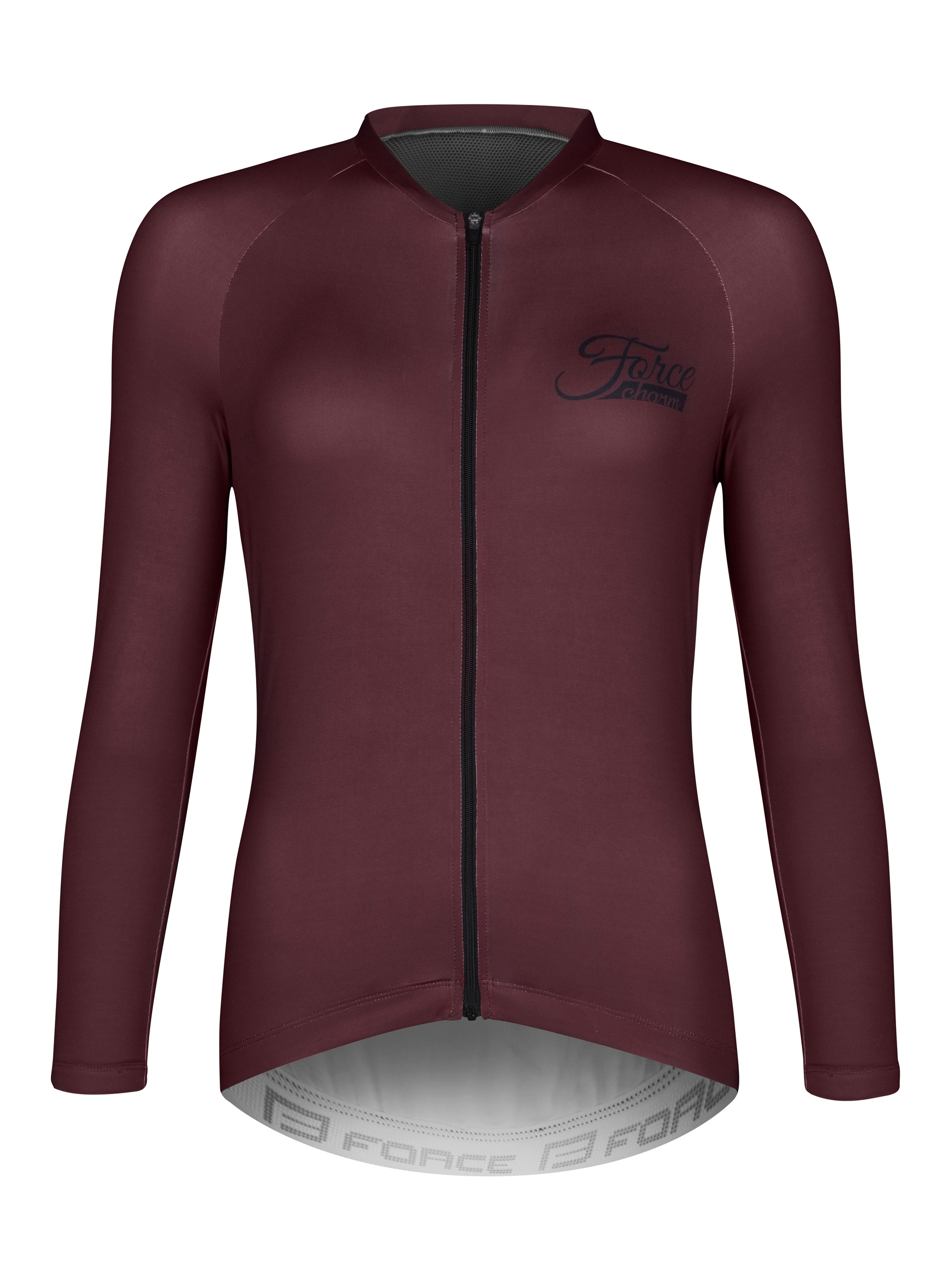 jersey FORCE CHARM LADY long sleeve, claret XS