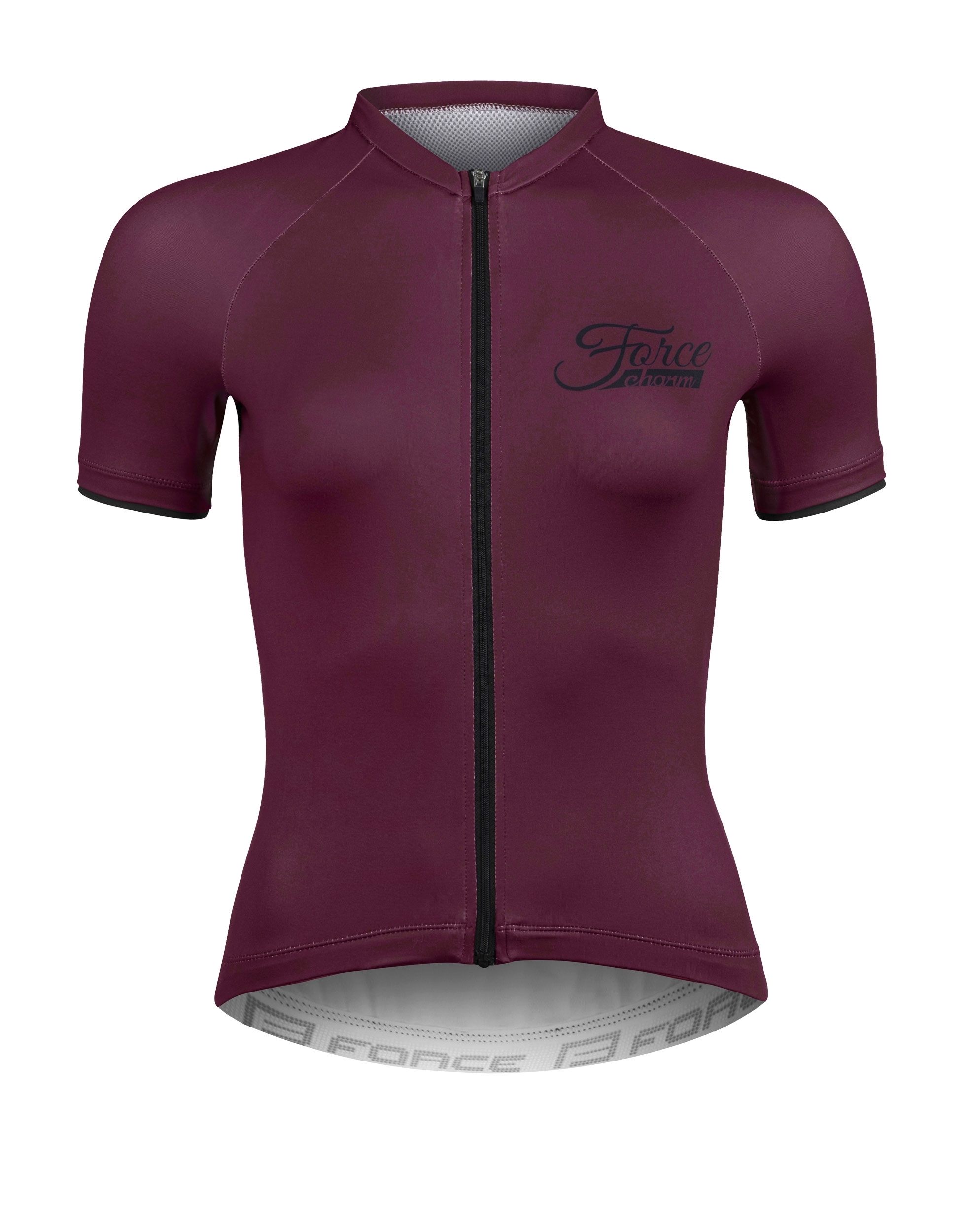 jersey FORCE CHARM LADY short sl, claret XS