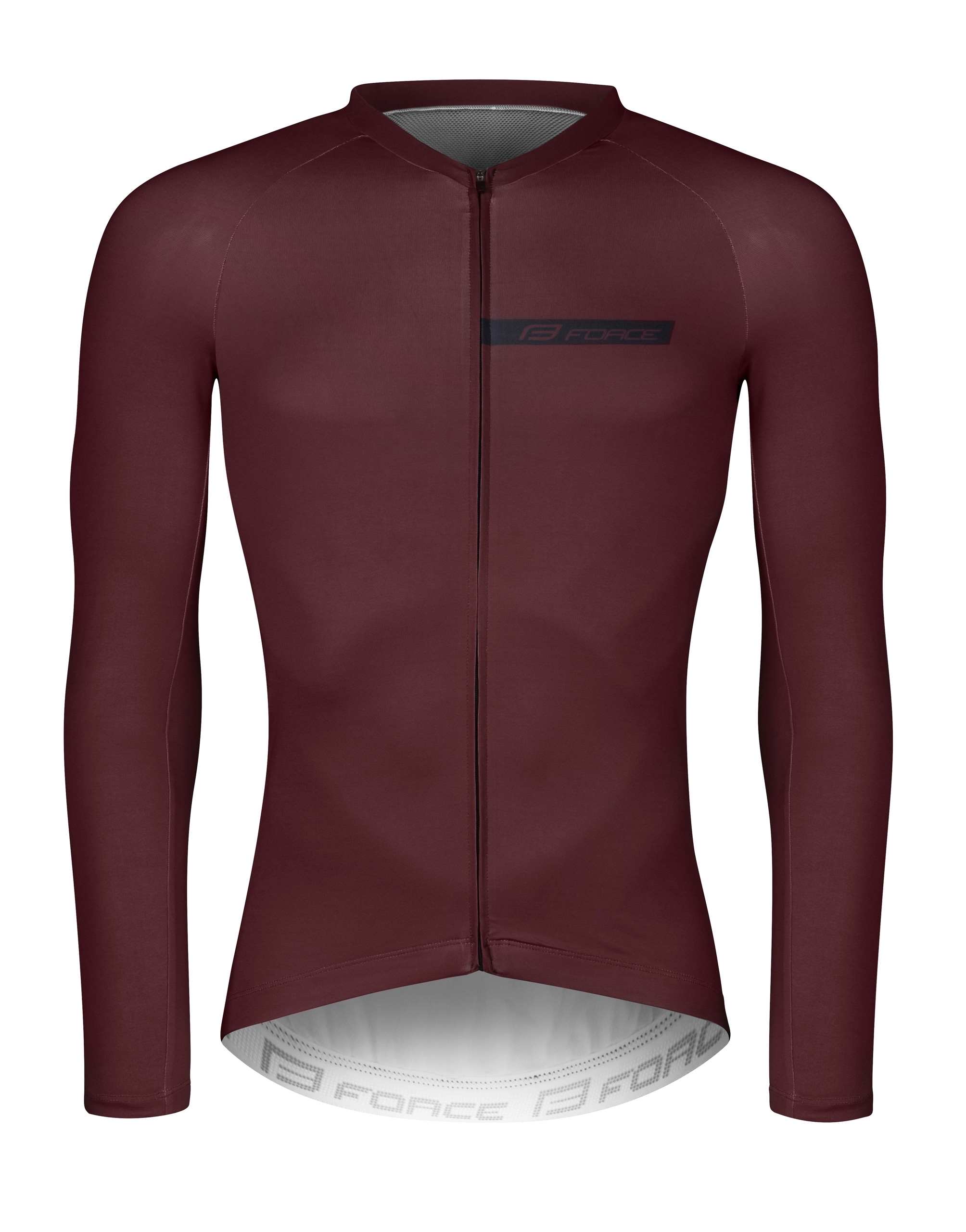 jersey FORCE CHARM long sleeve, claret 3XL