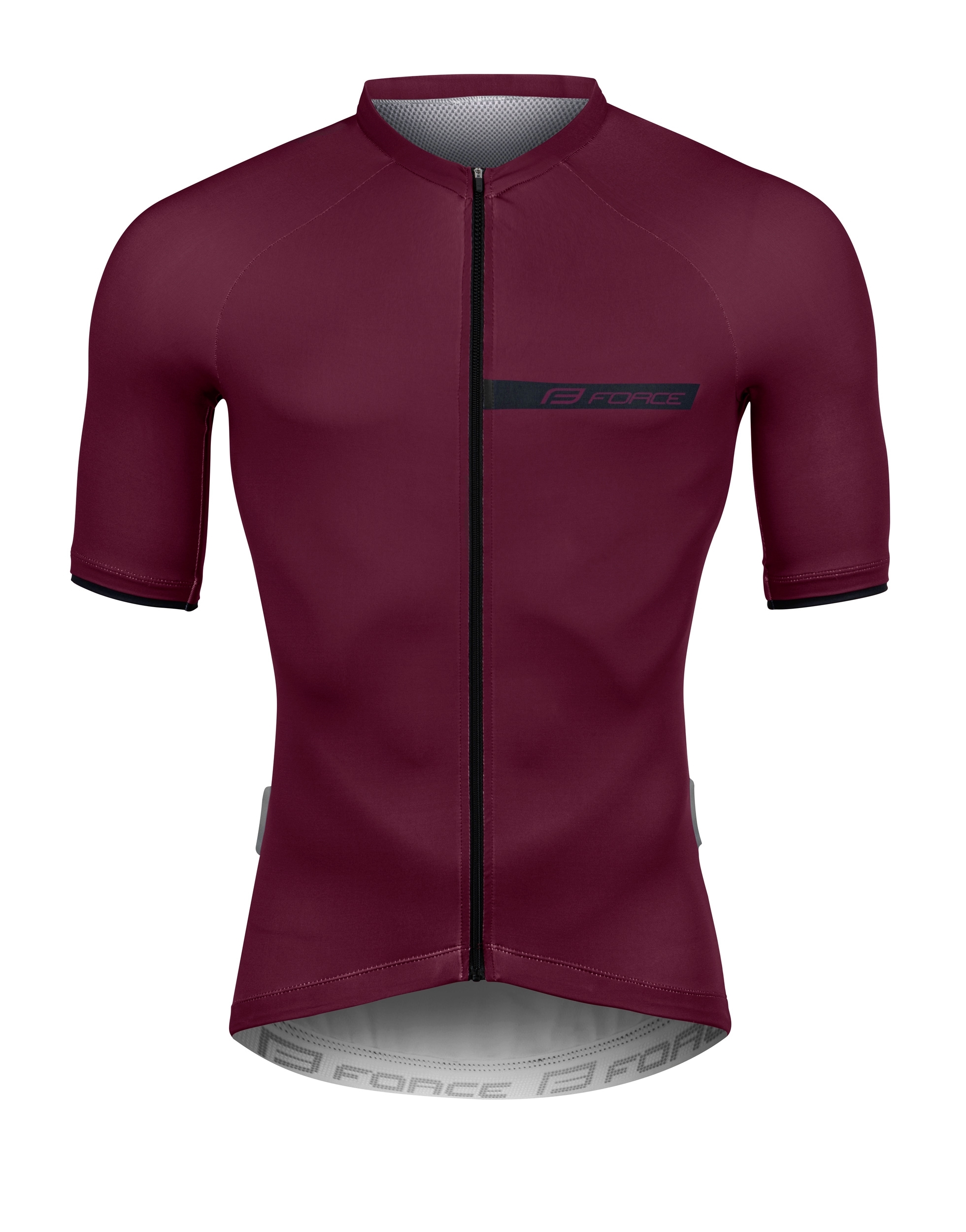 jersey FORCE CHARM sh. sleeves, claret XXL