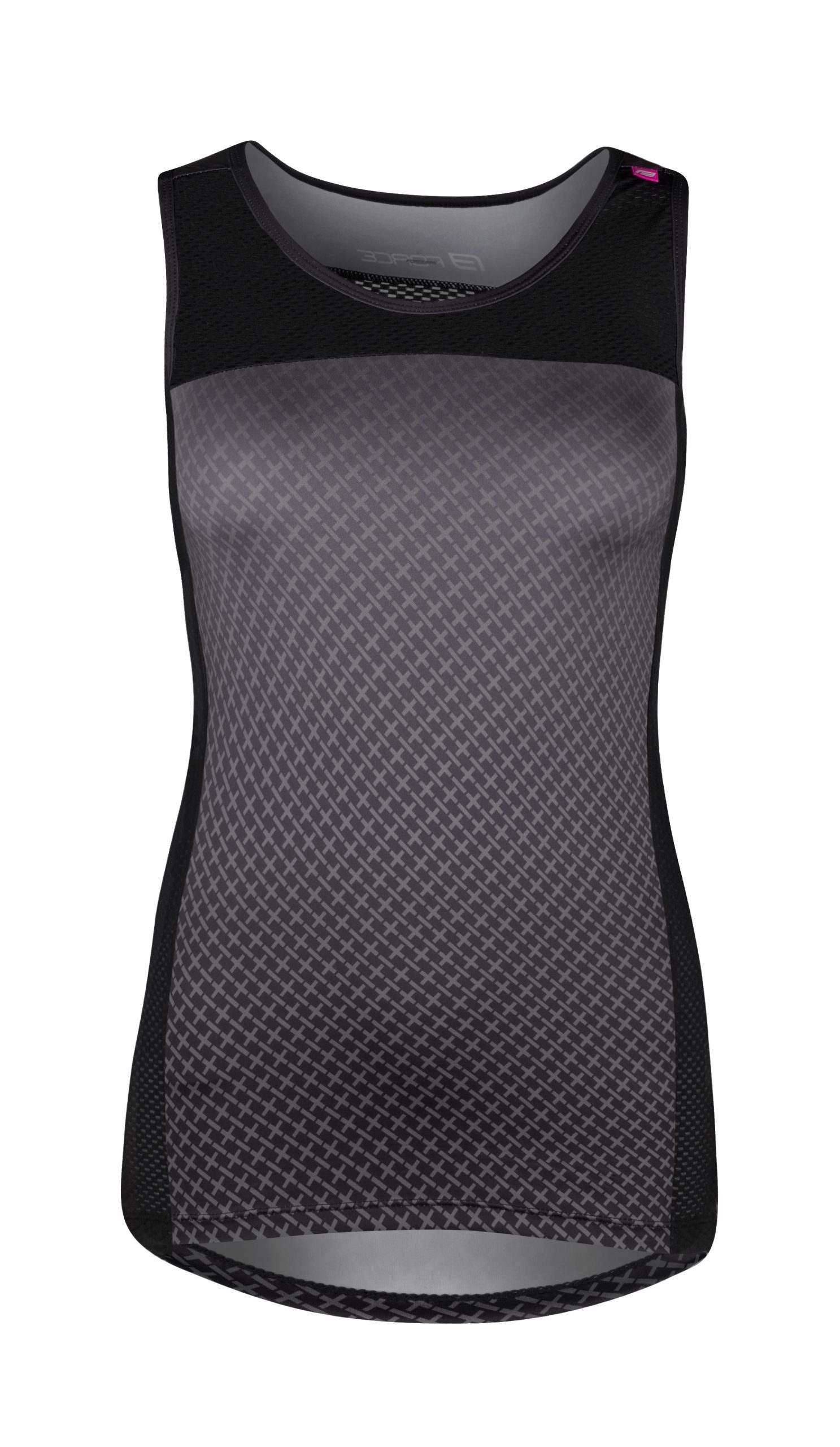 jersey FORCE CROSS LADY sleeveless, grey-black XS