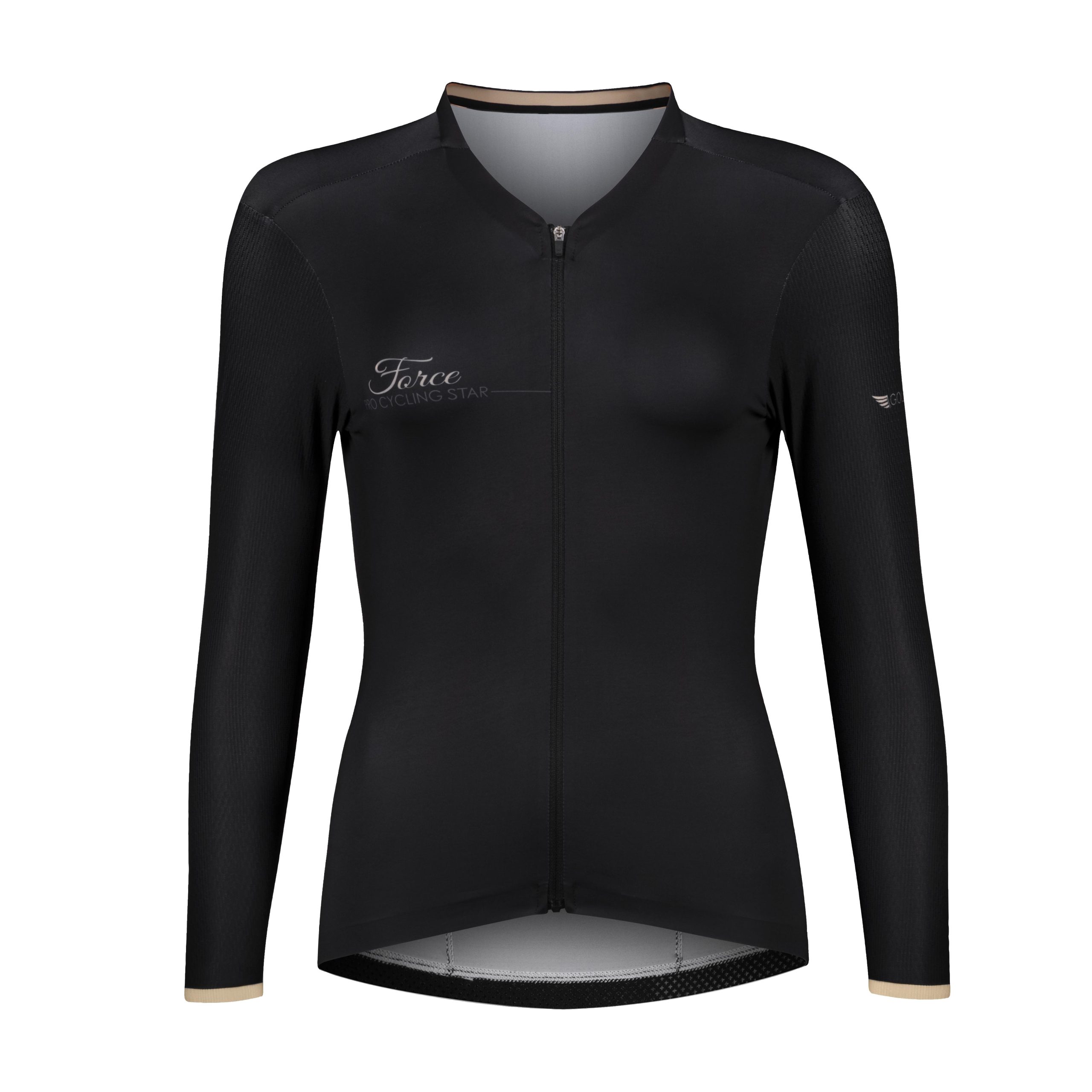 jersey FORCE GOLD LADY long sleeve, black S