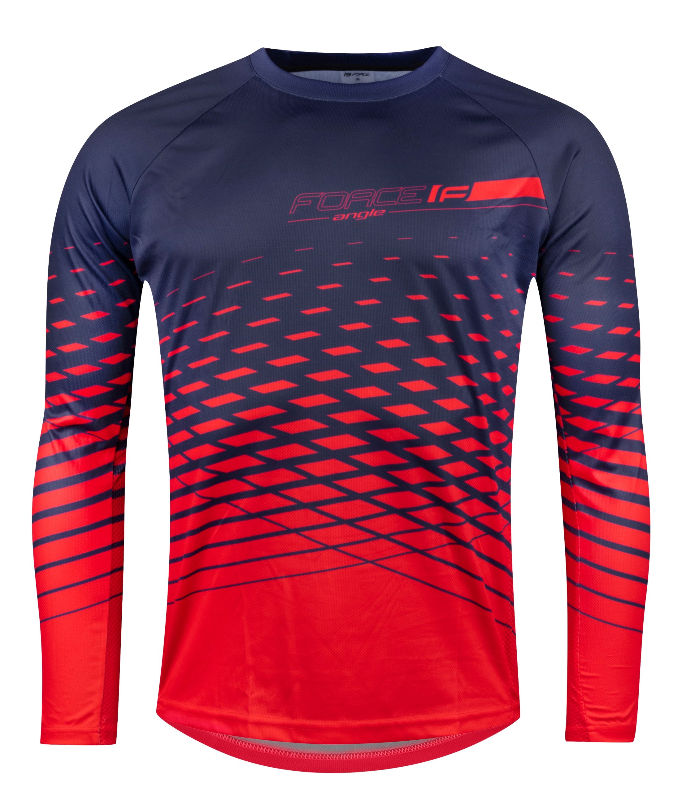 jersey FORCE MTB ANGLE long sl, blue-red L