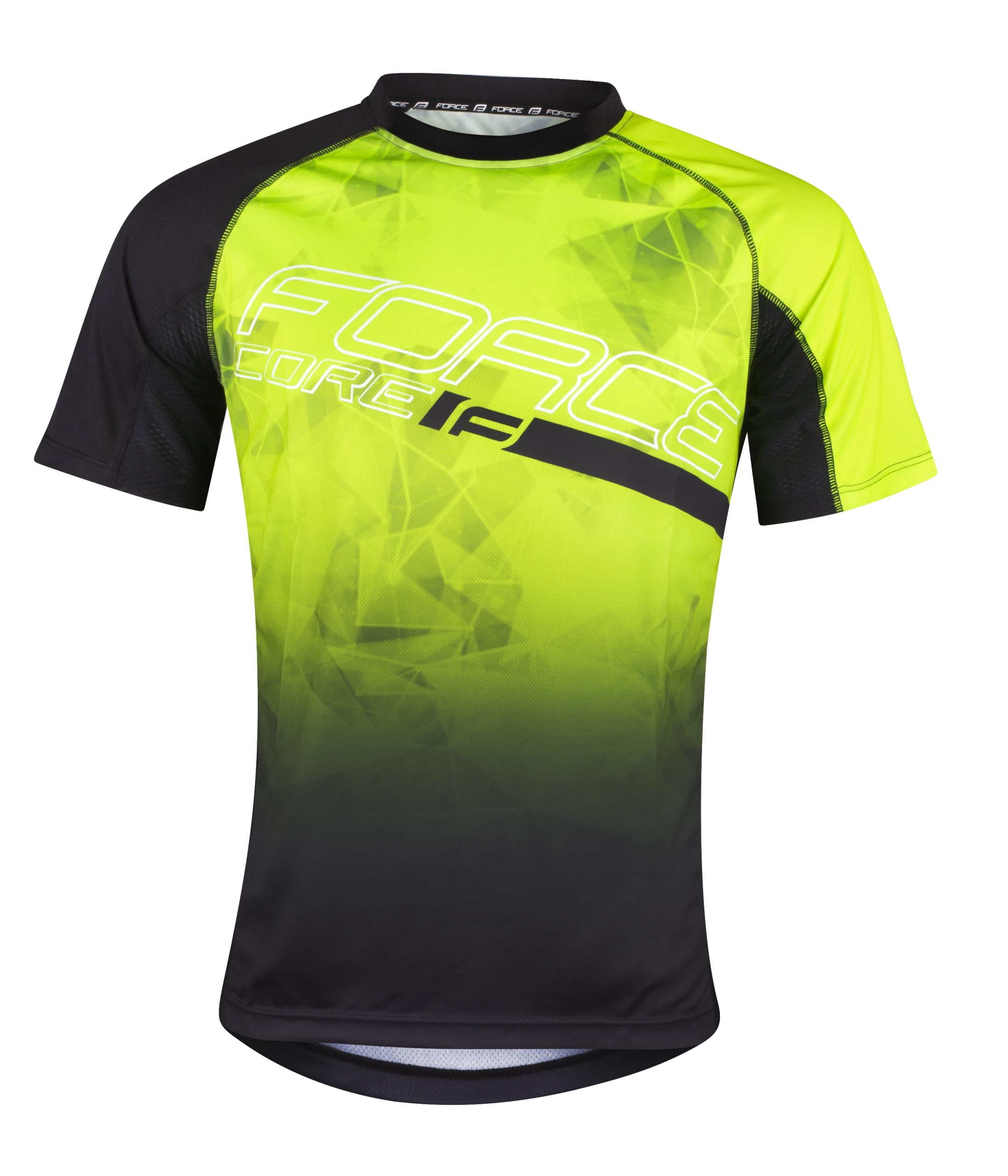 jersey FORCE MTB CORE, fluo-black M