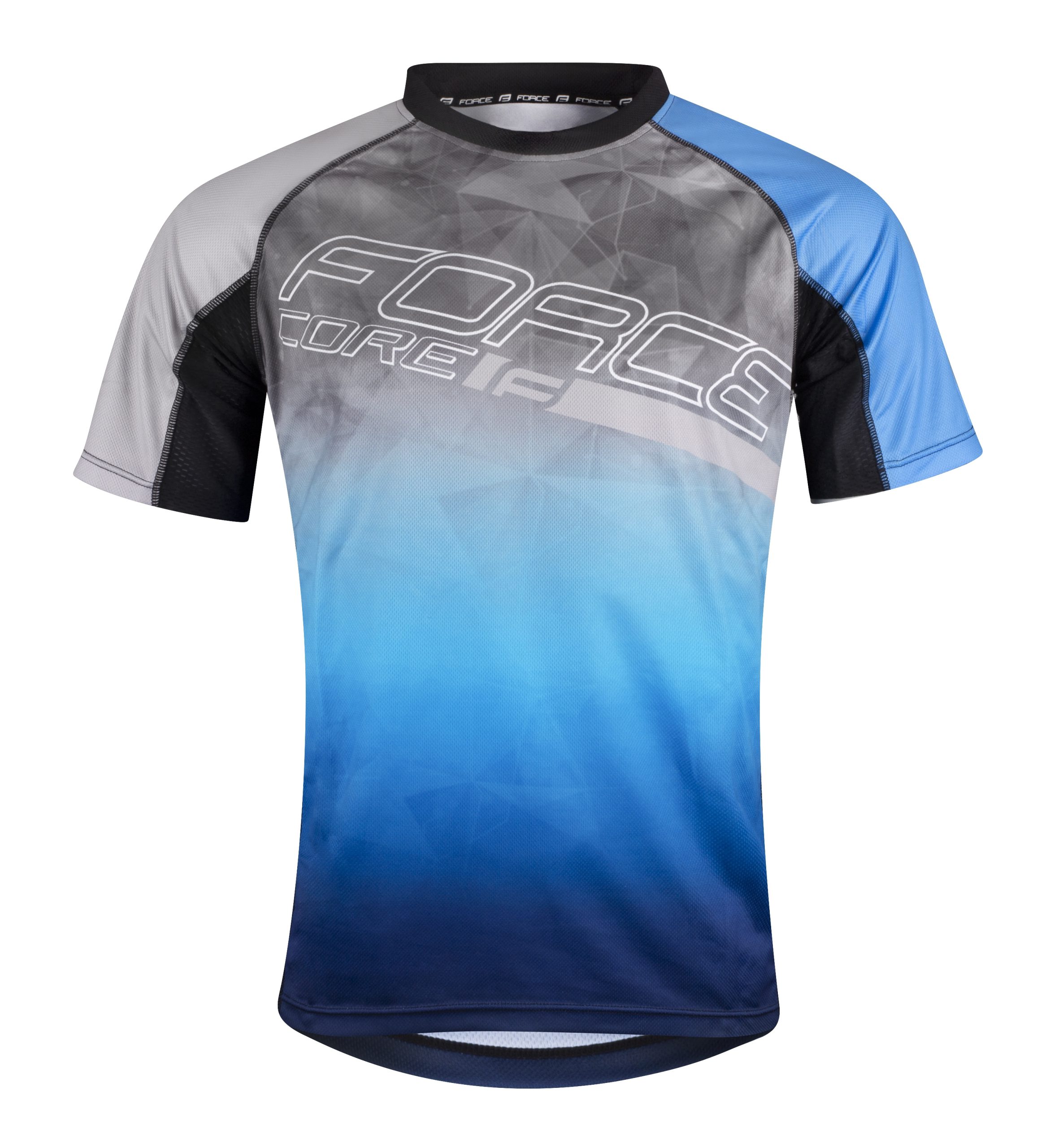 jersey FORCE MTB CORE, grey-blue XS