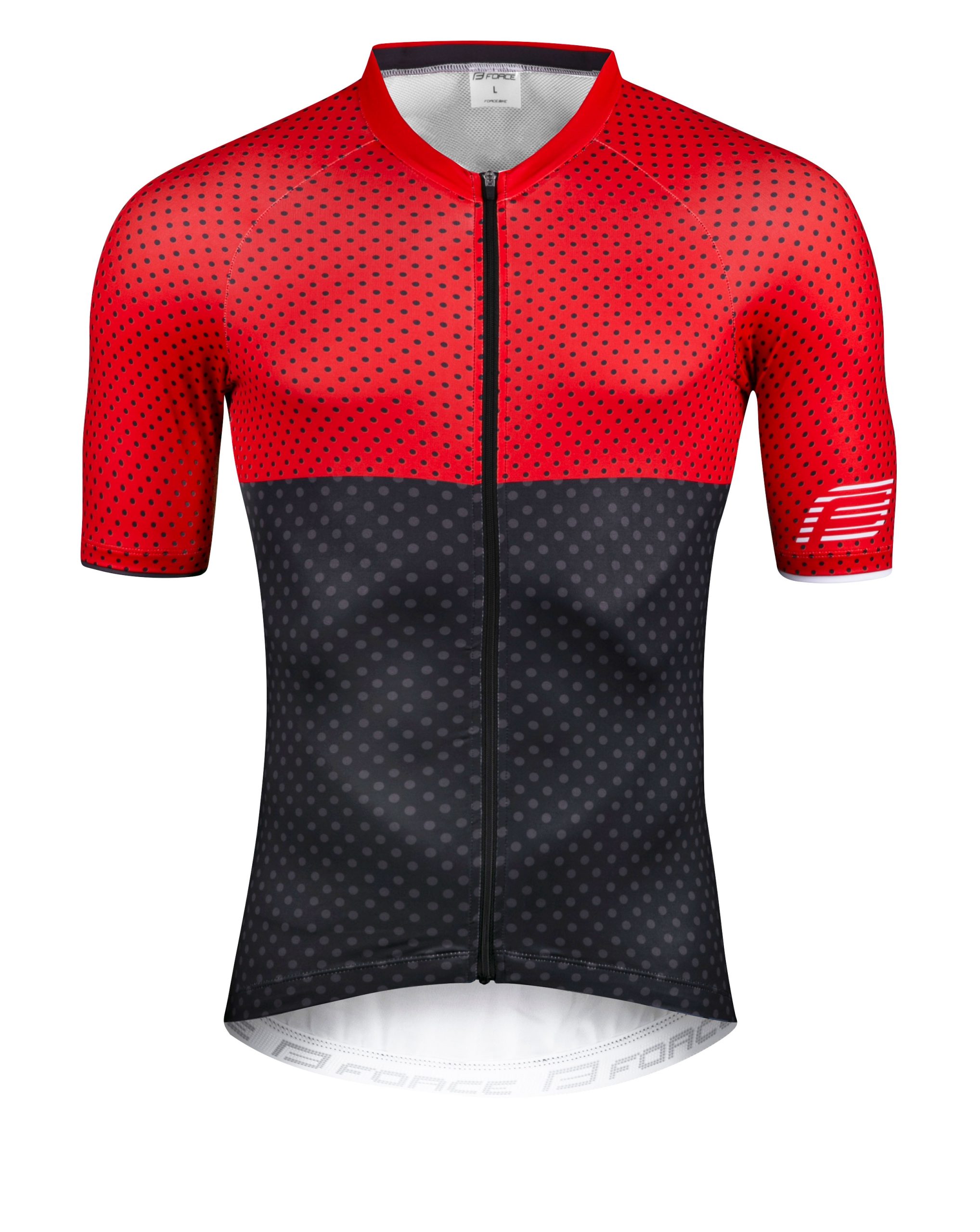 jersey FORCE POINTS short sleeves, red-black L