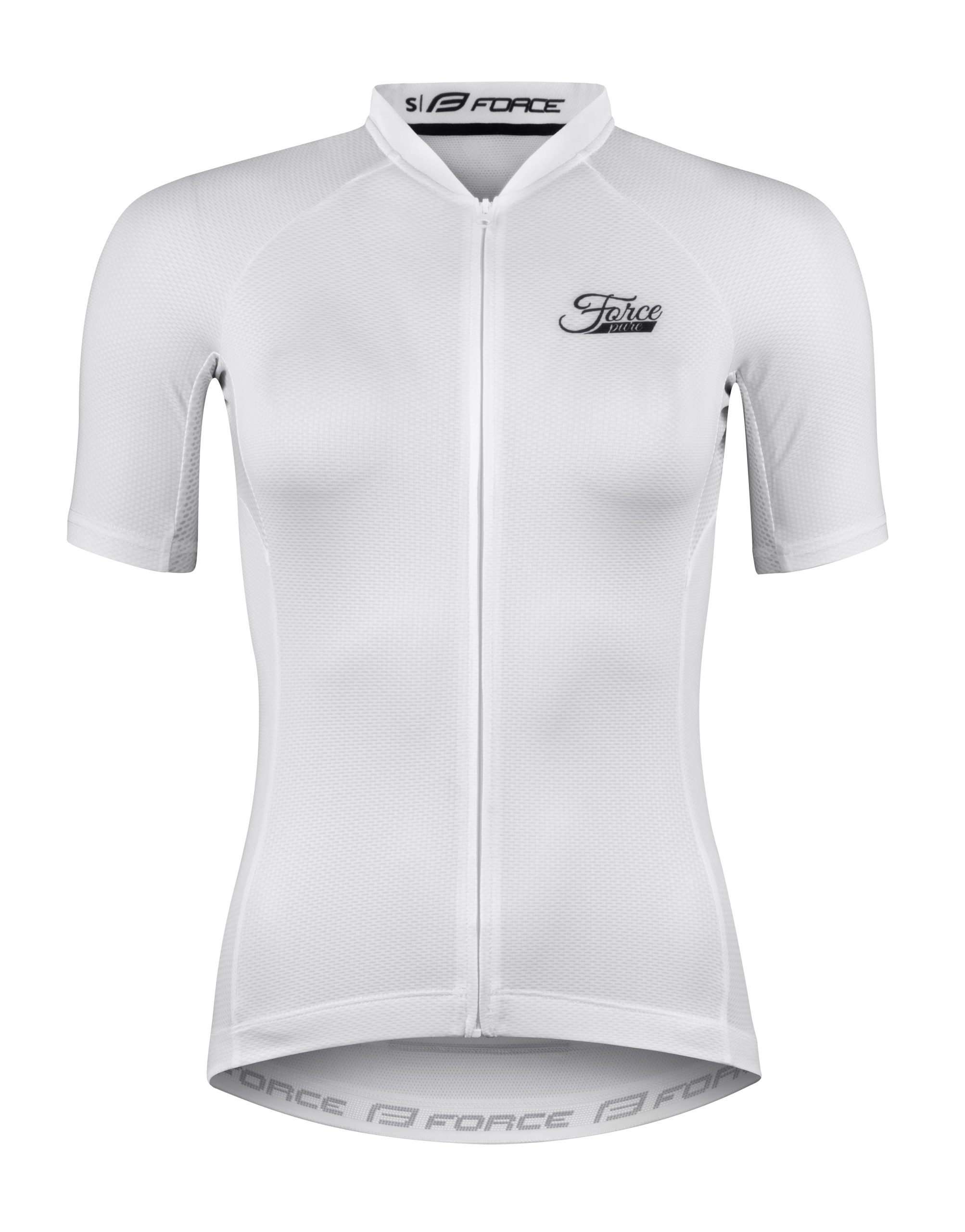 jersey FORCE PURE LADY short sl, white L