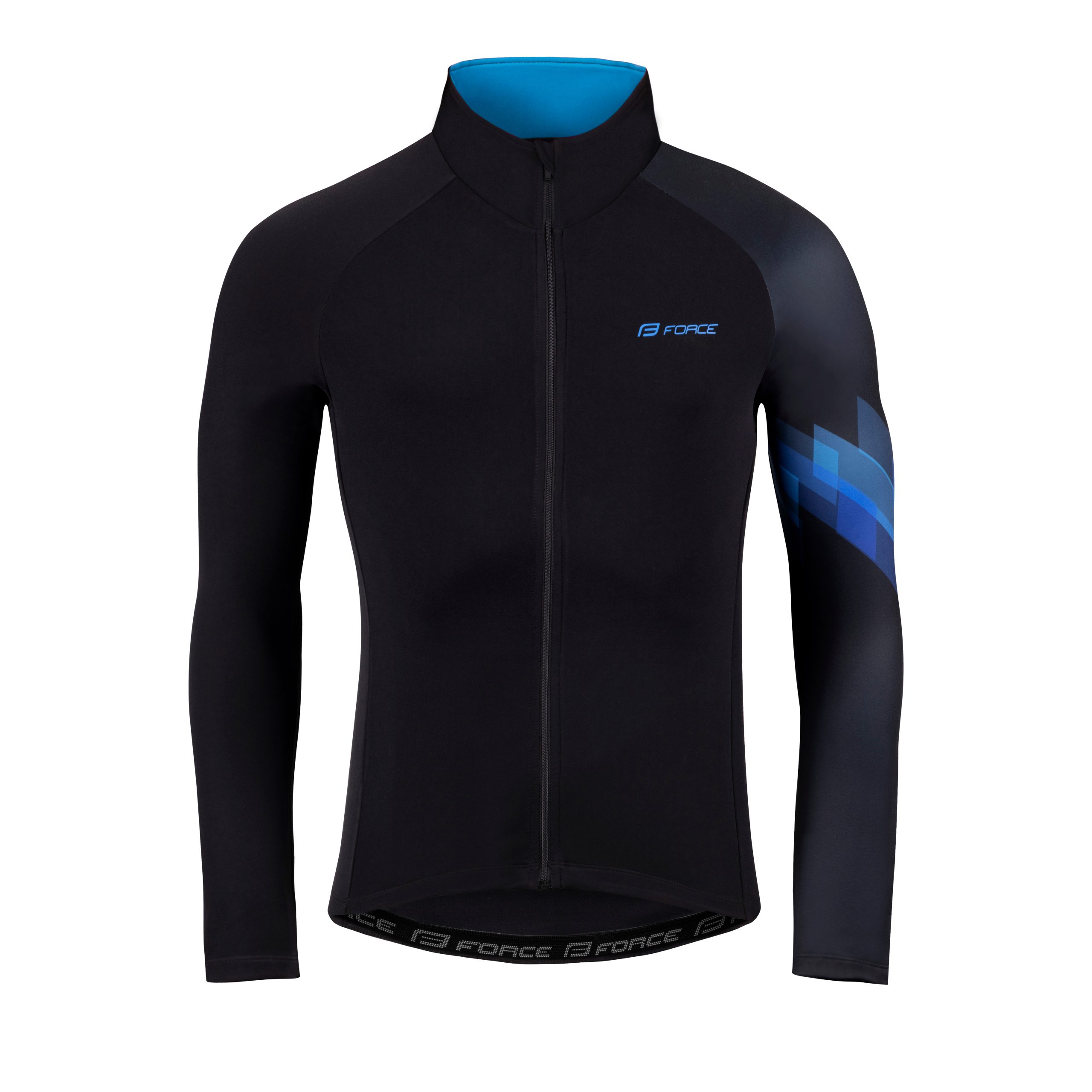 jersey FORCE RIDGE long sleeves, black-blue L