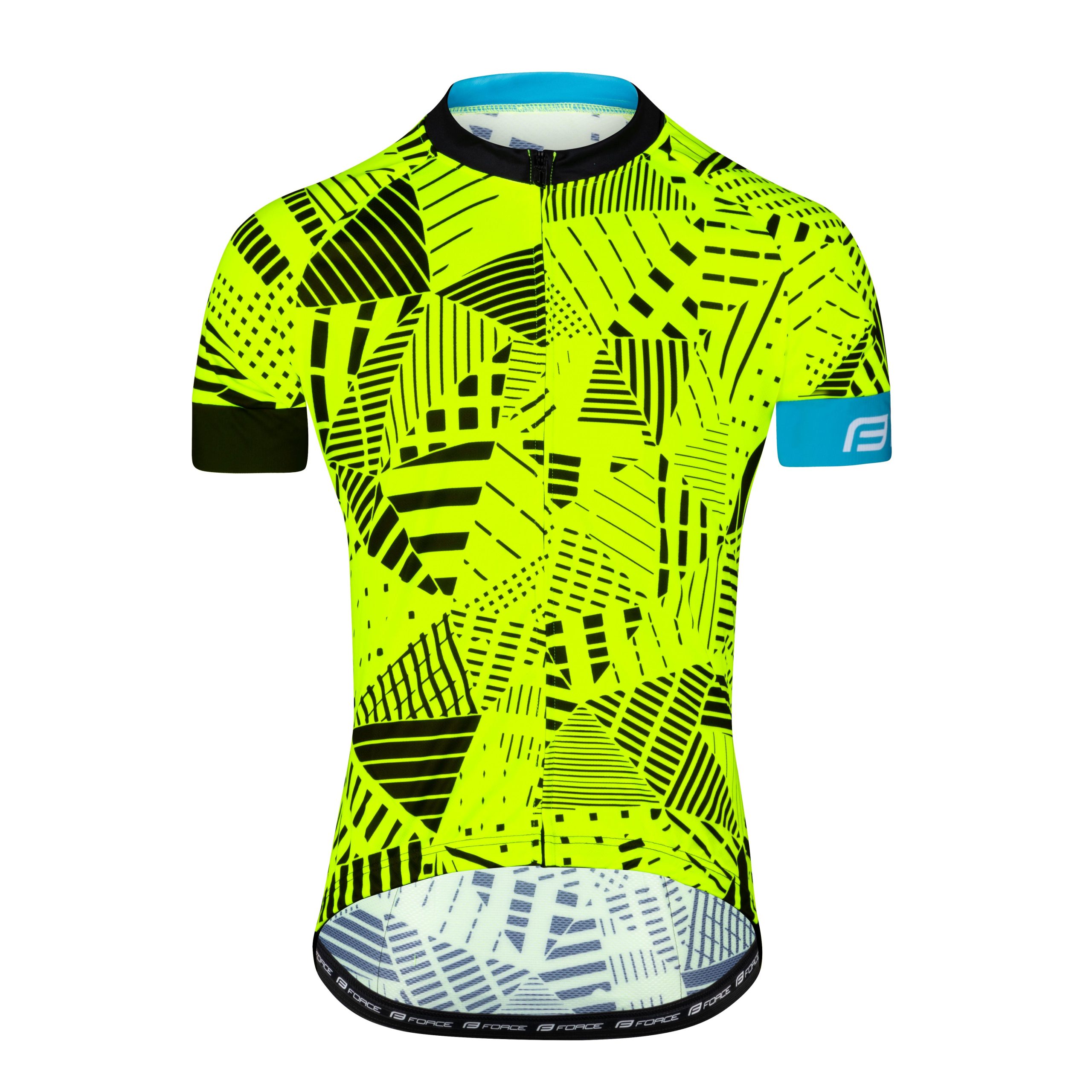 jersey FORCE SHARD short sleeves, fluo 4XL