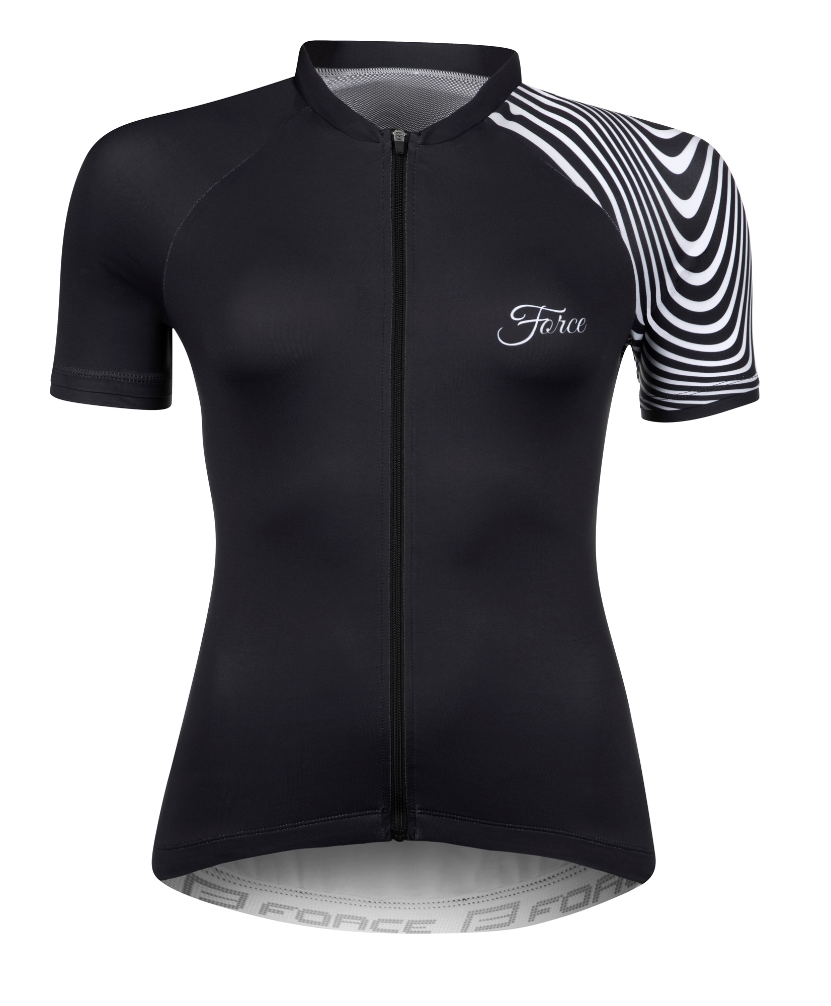 jersey FORCE STREAM LADY short sl, black L