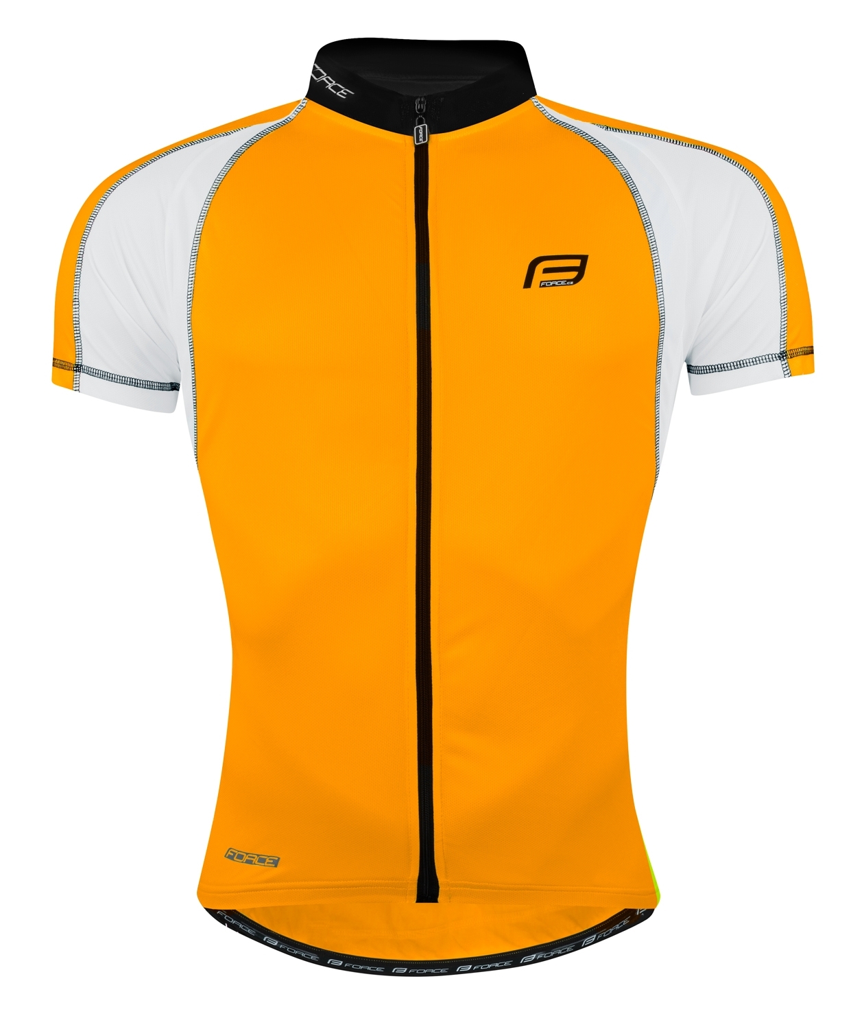 jersey FORCE T10 short sleeves, orange-white