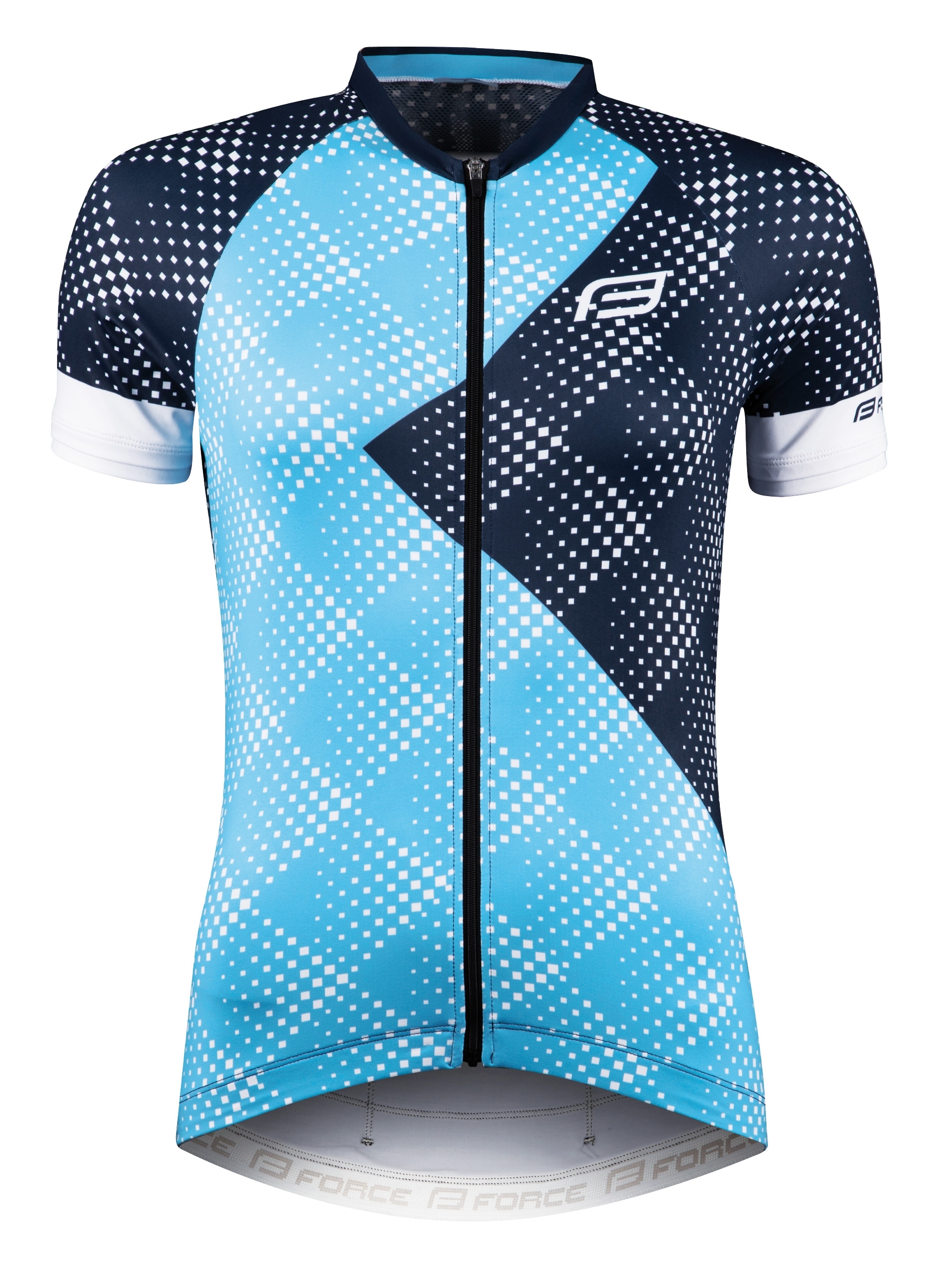 jersey FORCE VISION LADY short sl, blue XS