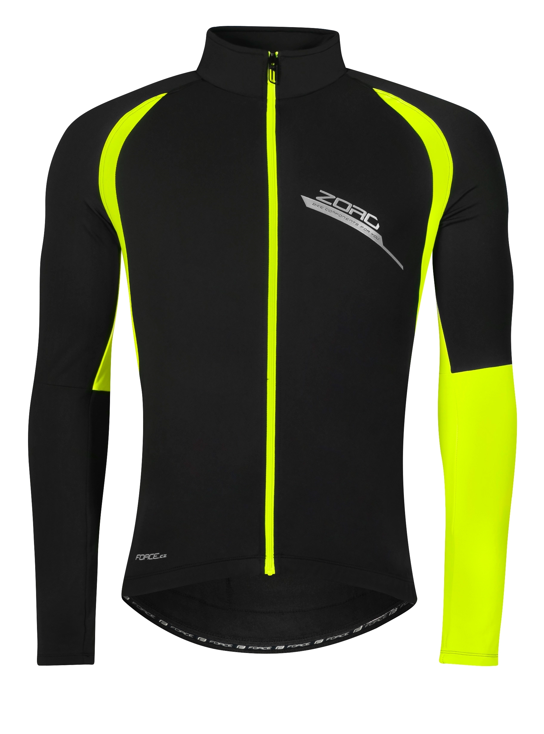 jersey FORCE ZORO long sleeves,black-fluo