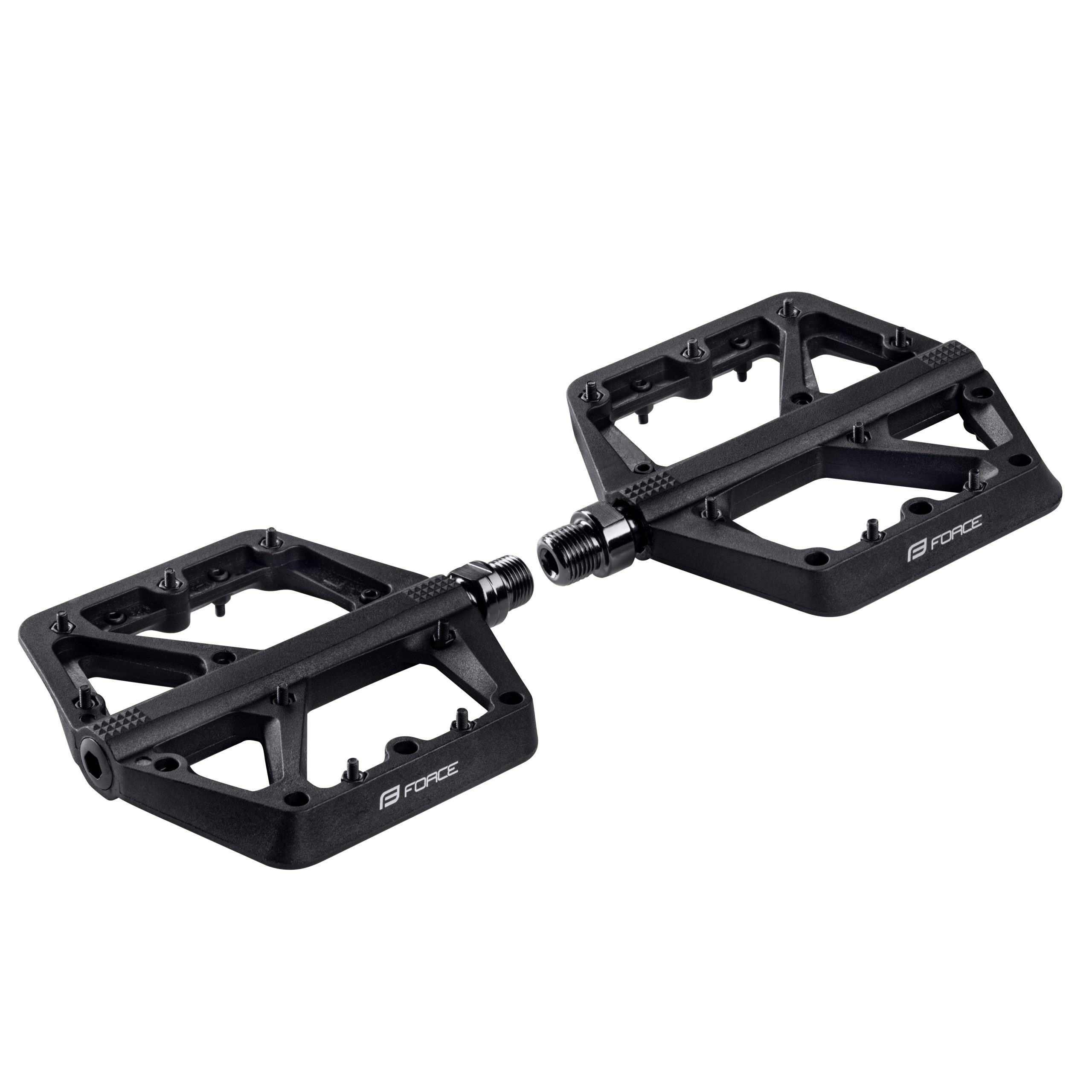 pedals FORCE BLIZZ nylon, sealed bearings, black