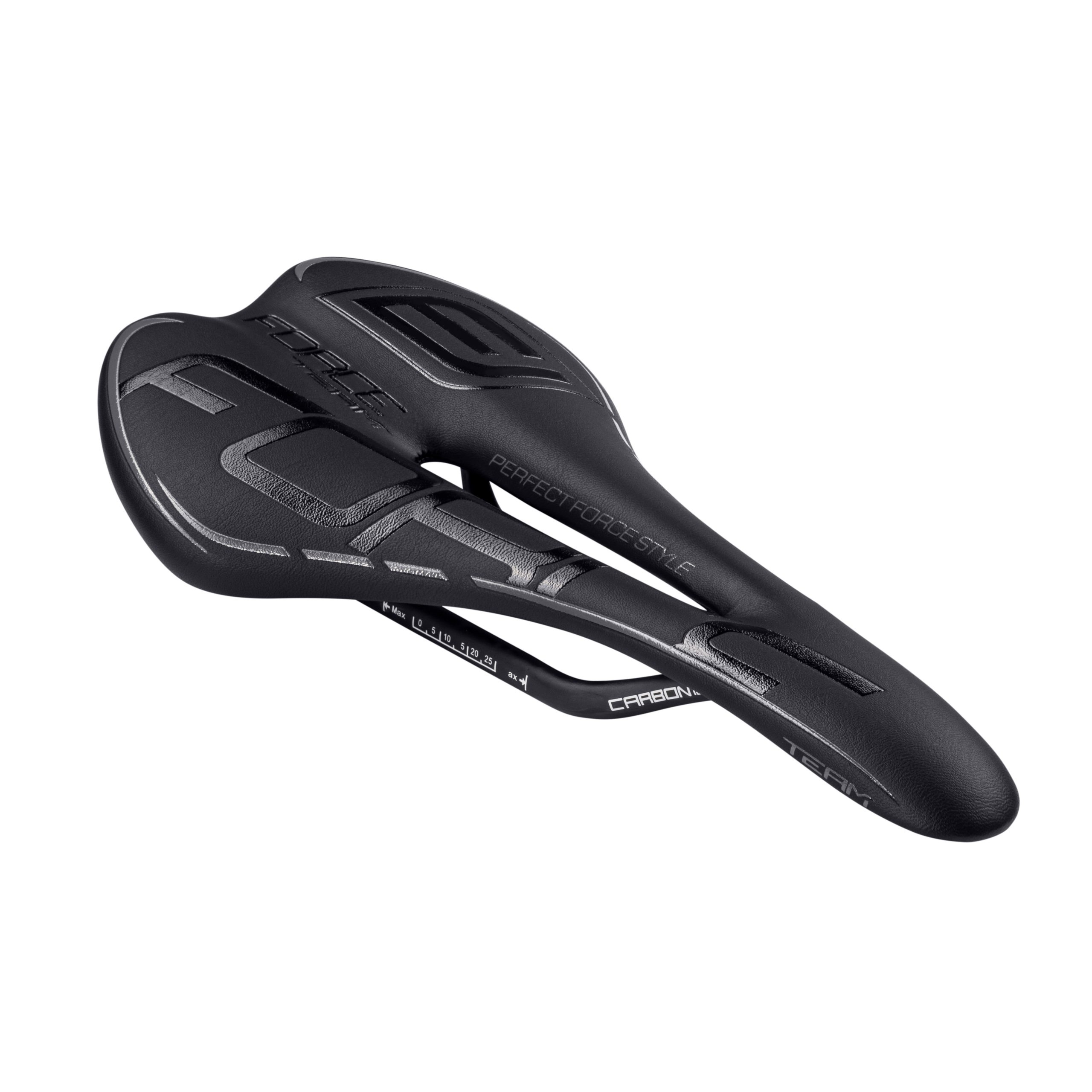 saddle FORCE TEAM HOLE carbon, black/grey 165 g