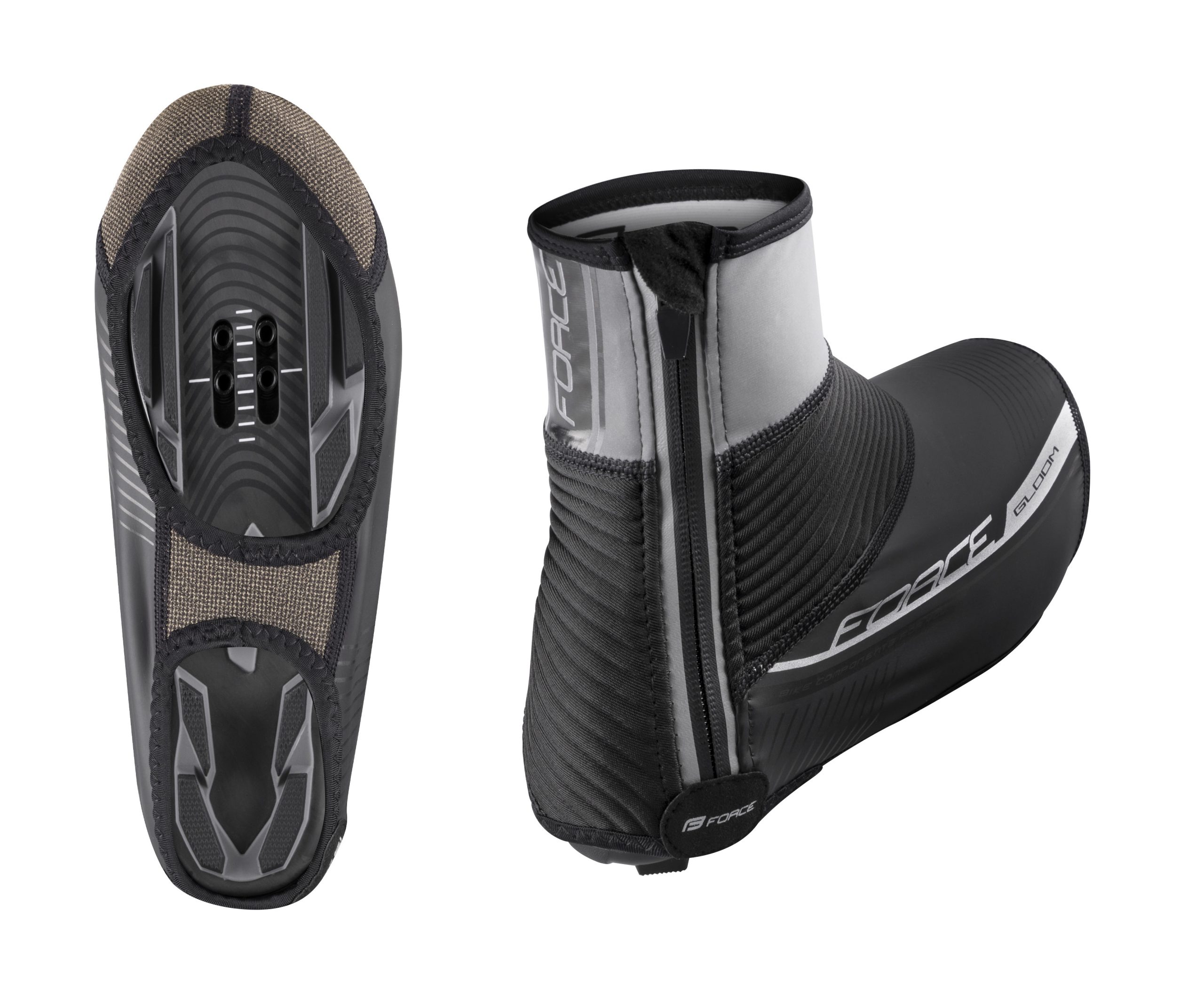 shoe covers FORCE GLOOM MTB, black