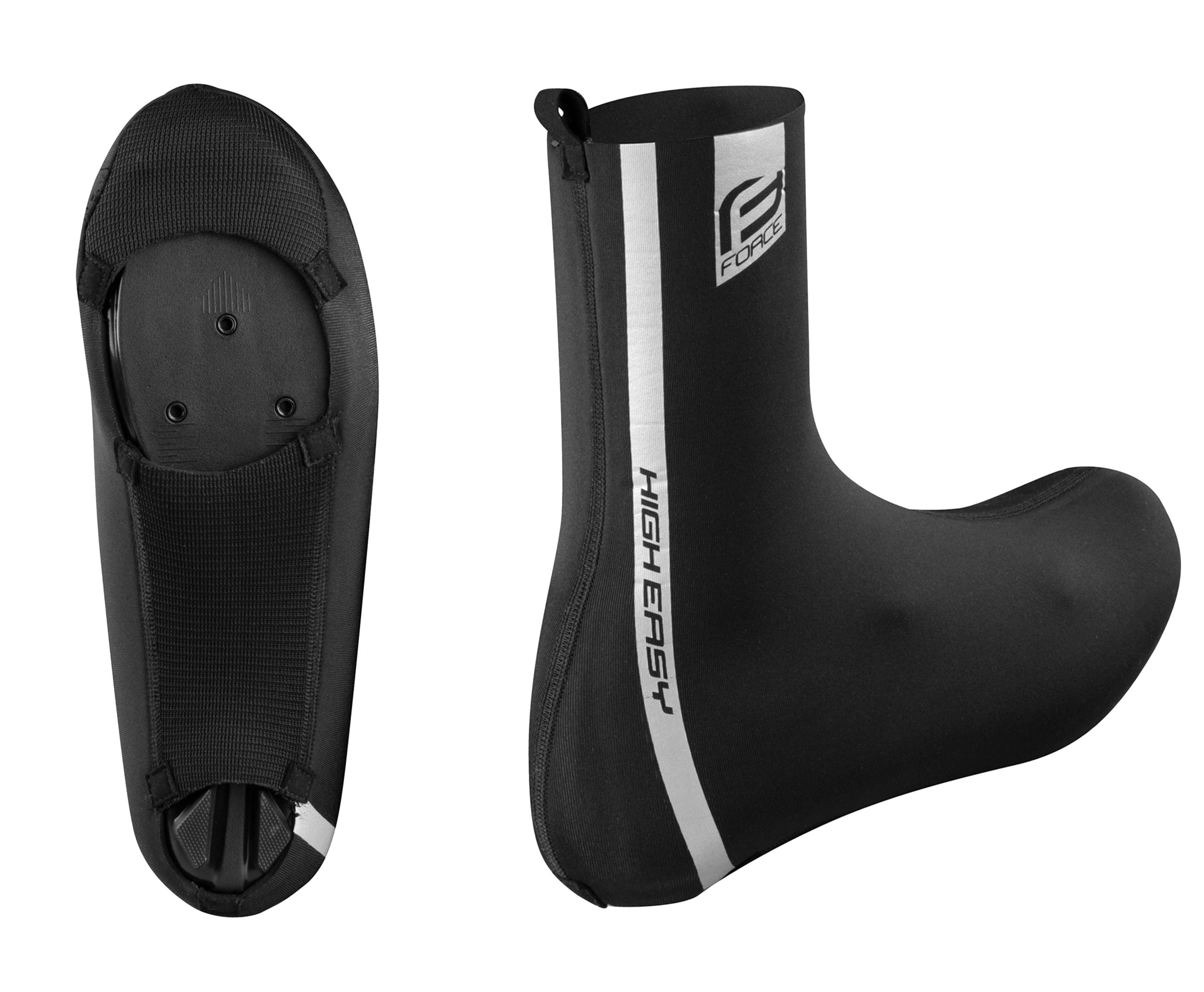 shoe covers FORCE HIGH EASY ROAD, black L