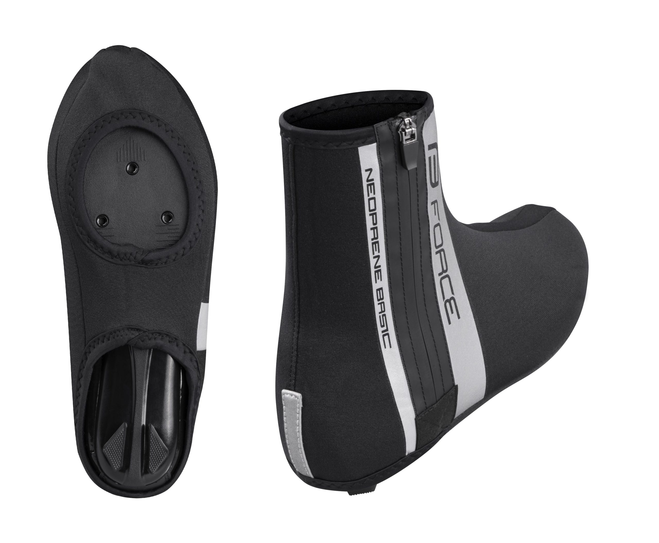 shoe covers FORCE NEOPRENE ROAD, black