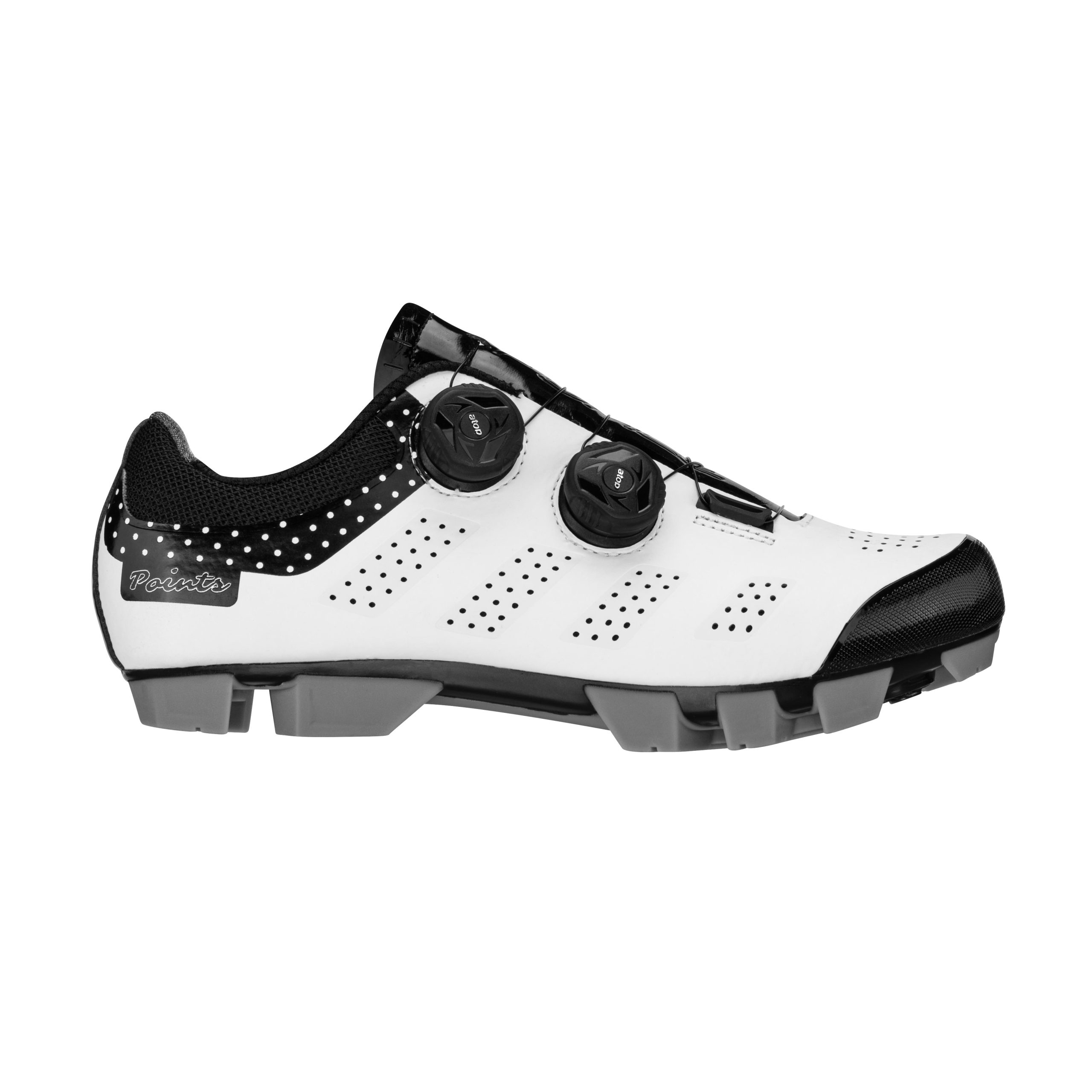 shoes FORCE MTB POINTS LADY, white-black 42