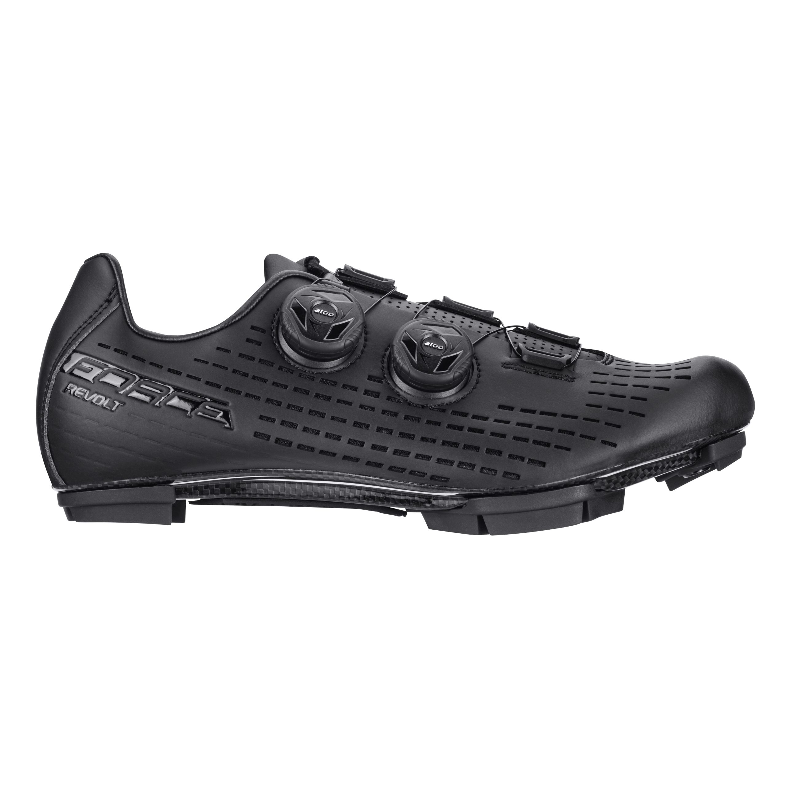 shoes FORCE MTB REVOLT CARBON, black 39