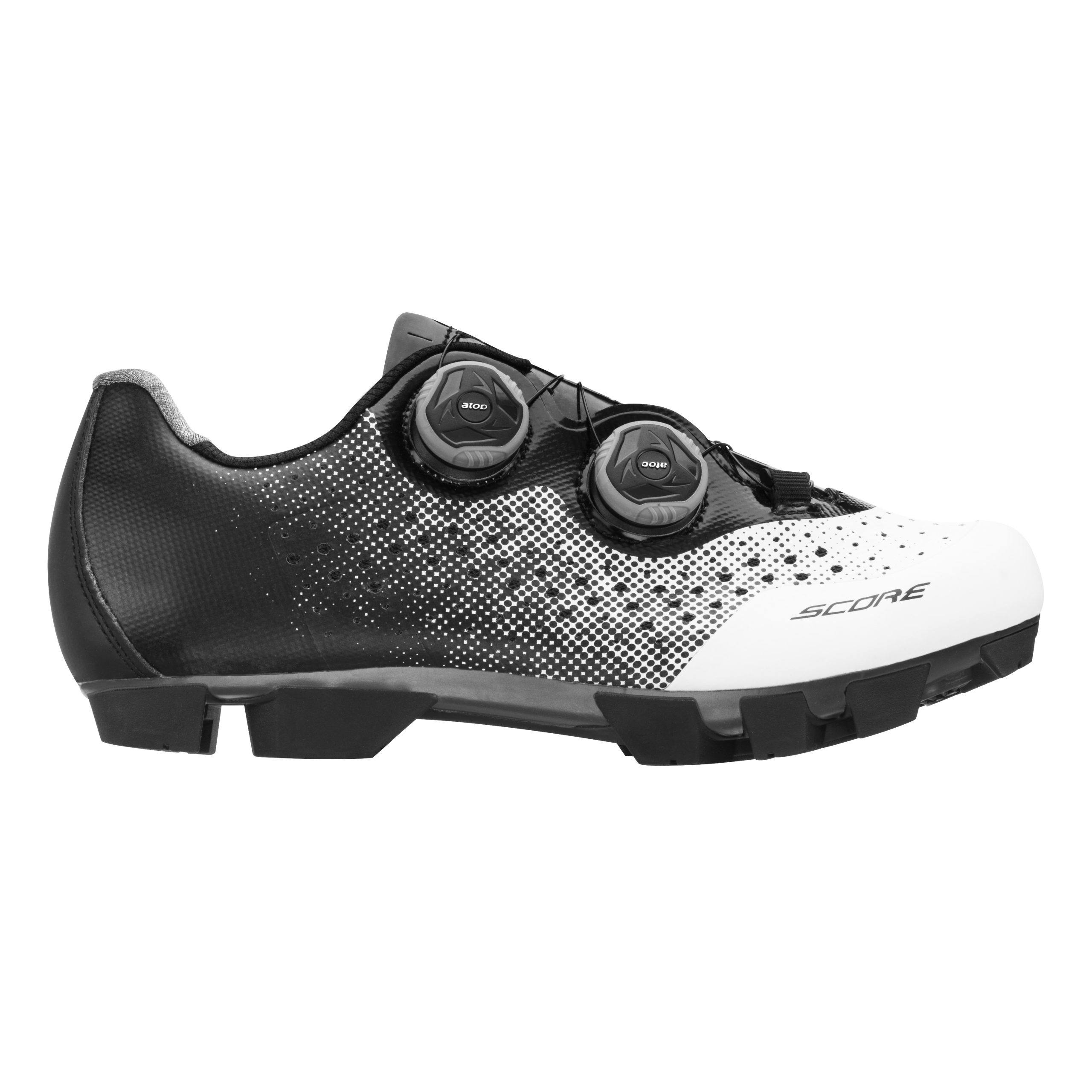 shoes FORCE MTB SCORE, white-black 40