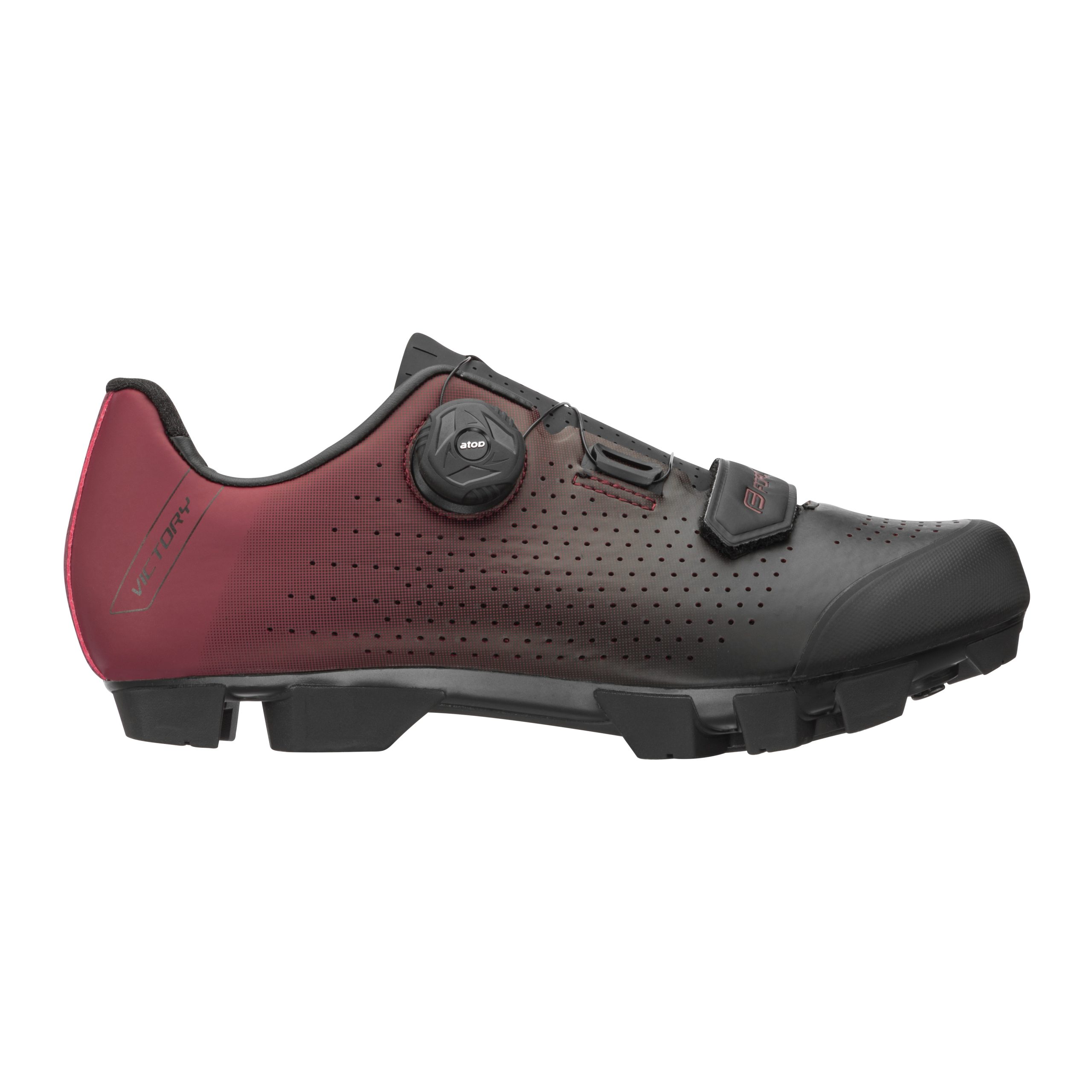 shoes FORCE MTB VICTORY, black-claret 36