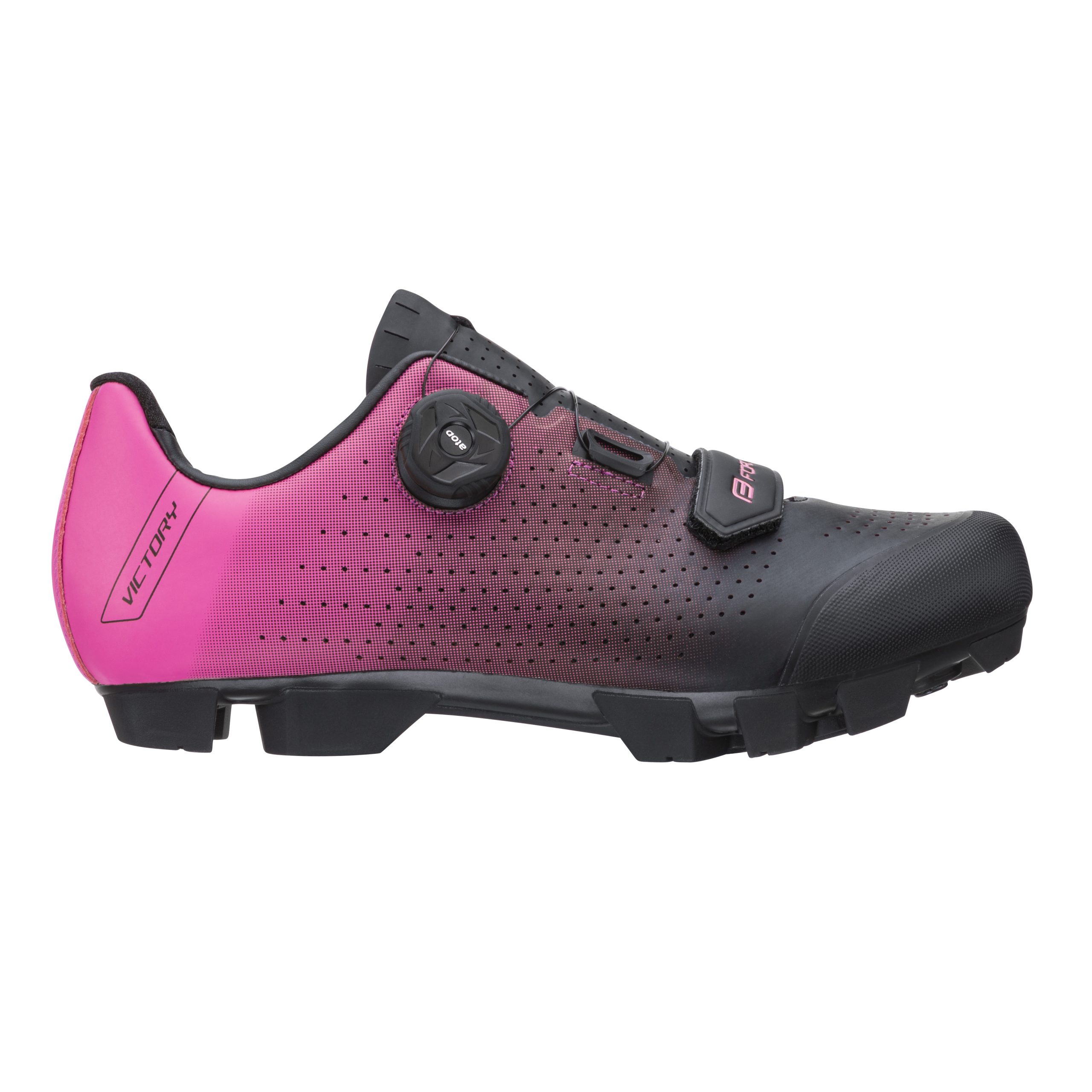 shoes FORCE MTB VICTORY LADY, black-pink 35