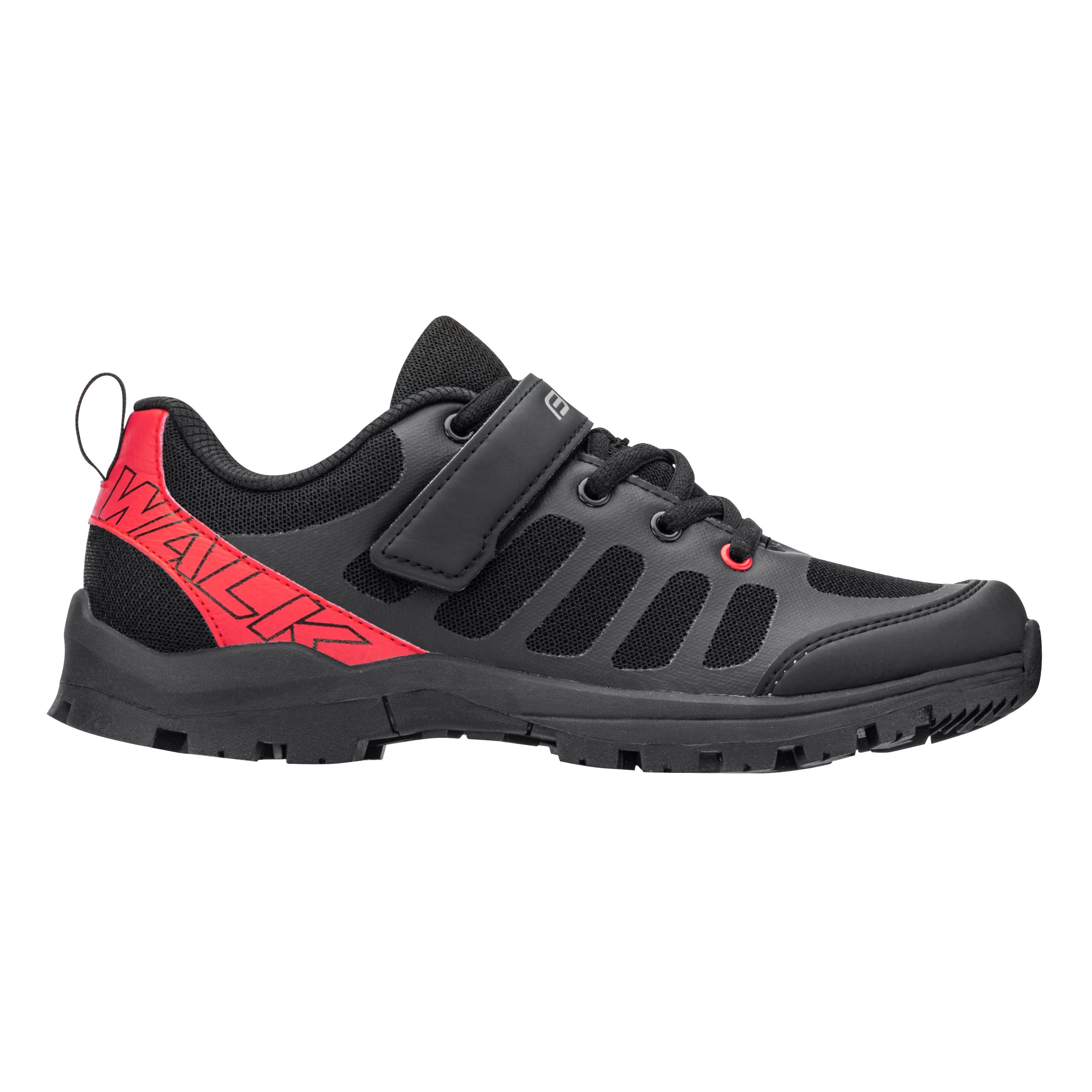 shoes FORCE WALK, black-red 39