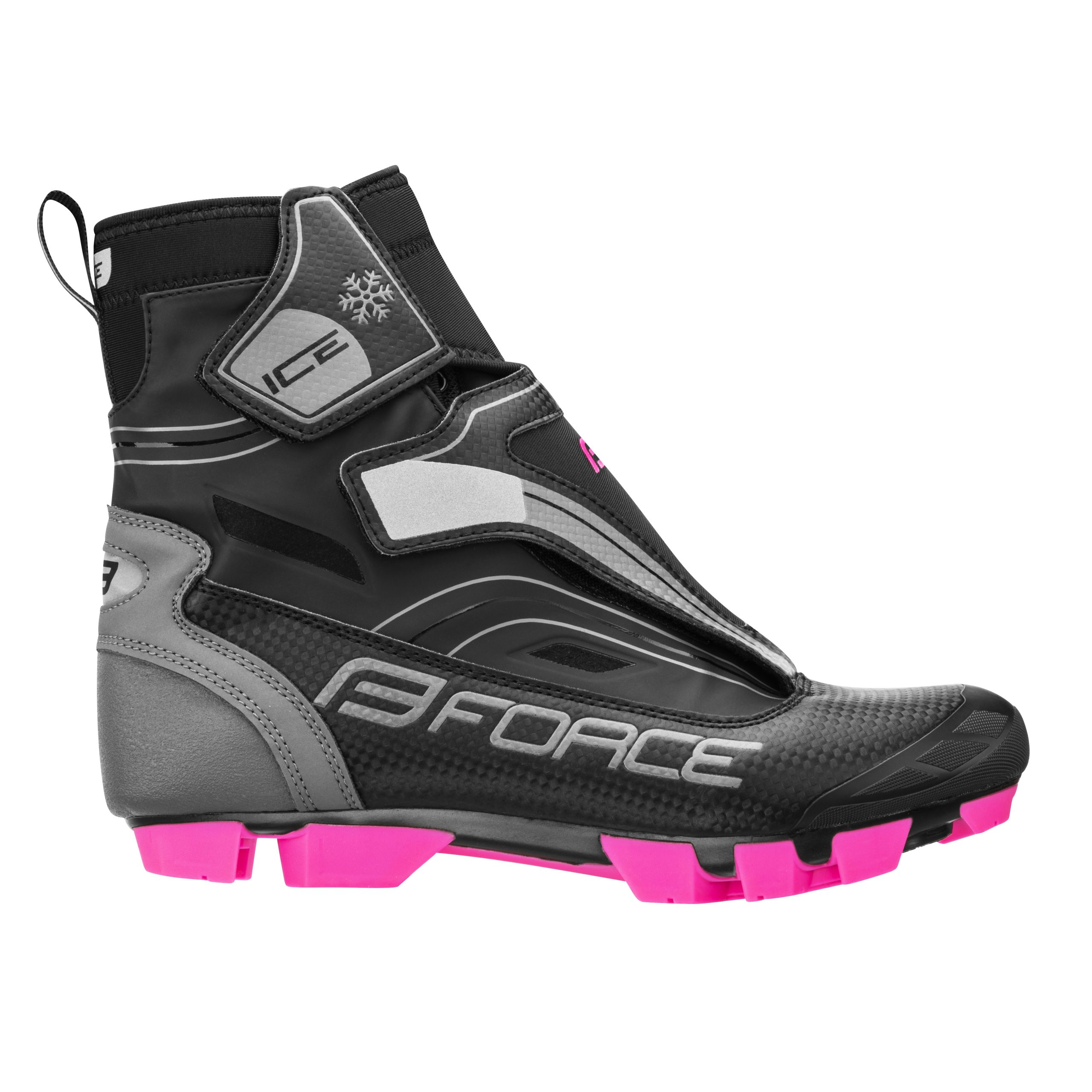 shoes winter FORCE MTB ICE21 LADY, black-pink 36