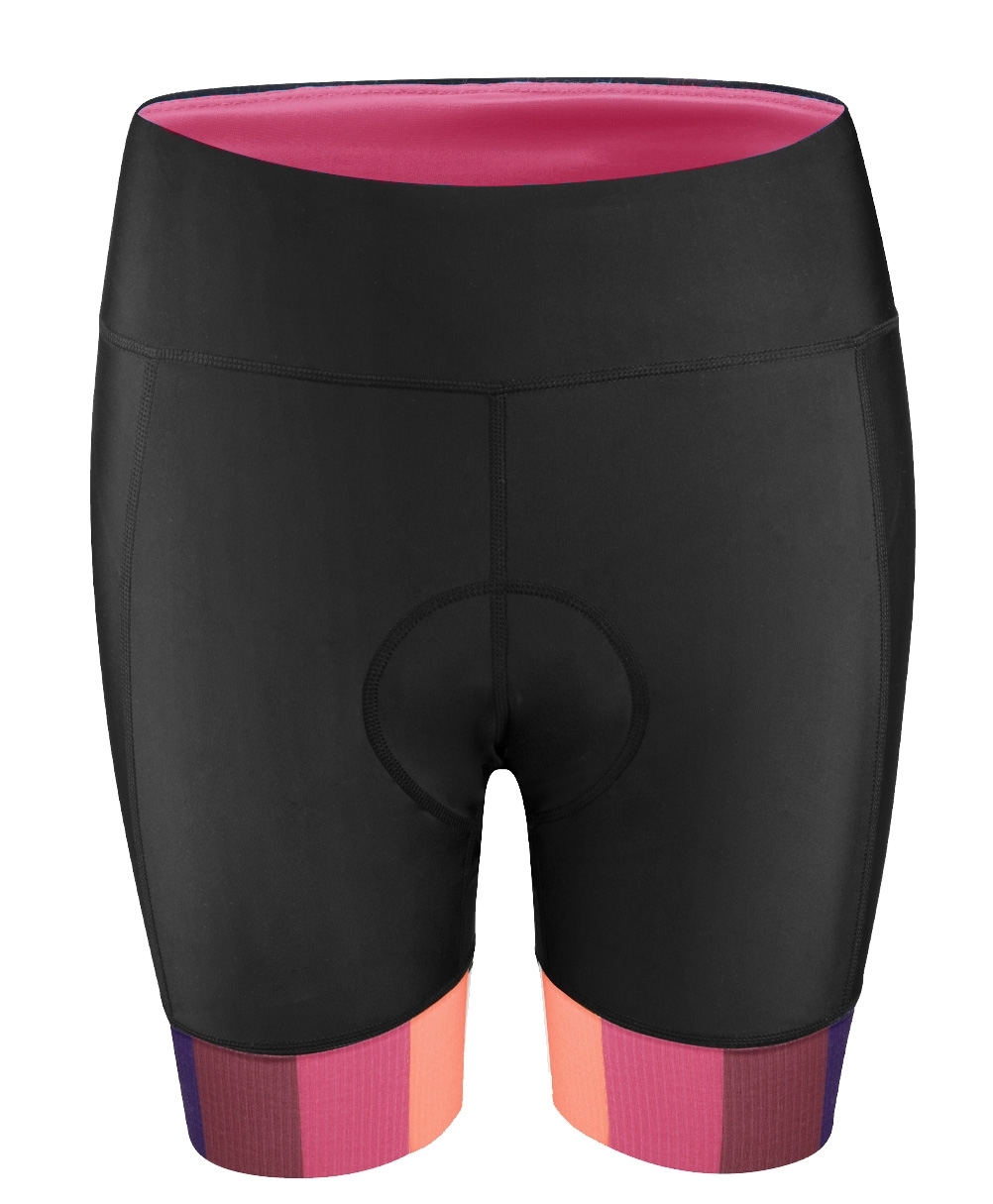 shorts F VICTORY LADY to waist w pad, blk-pink L