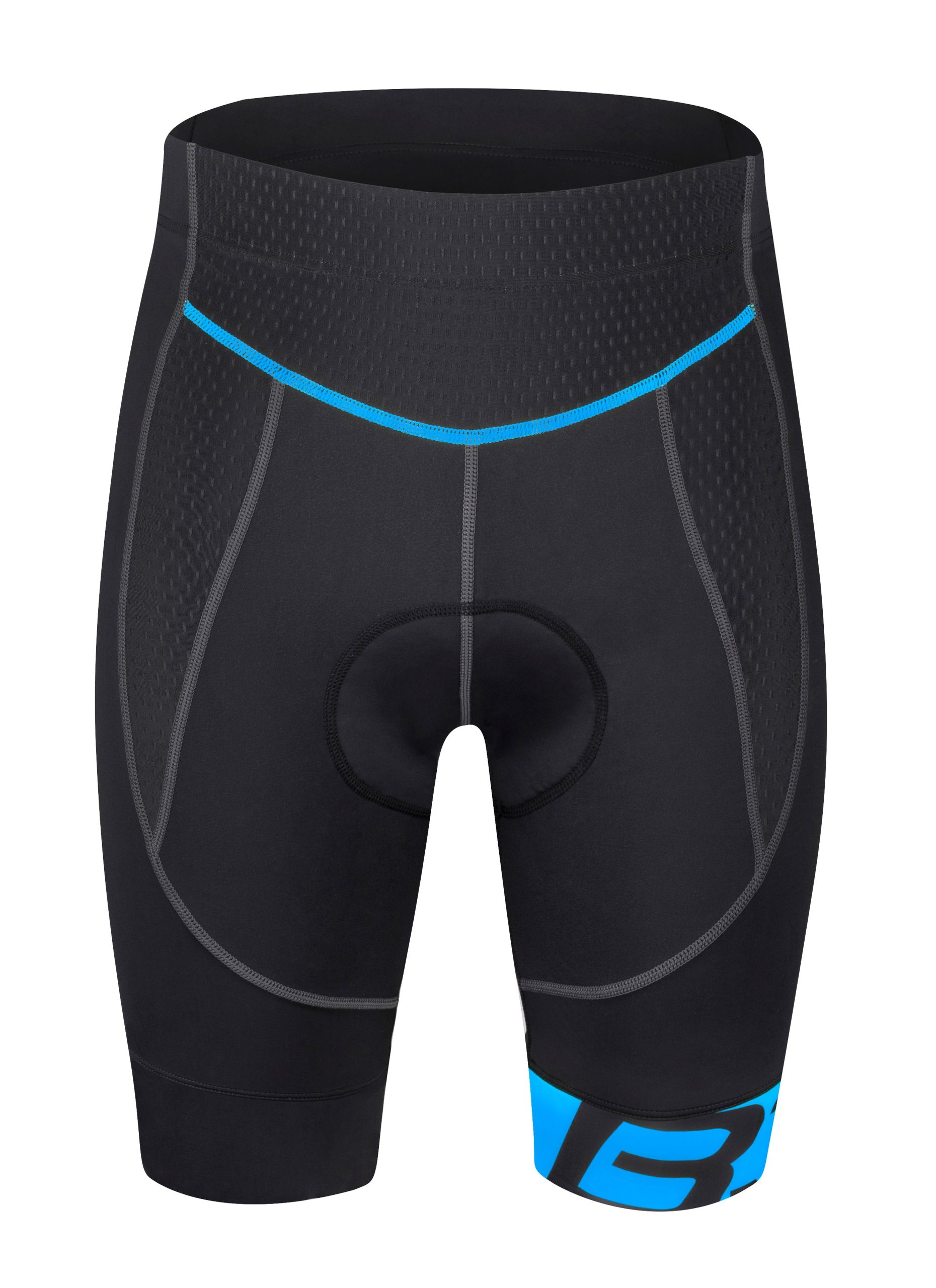 shorts FORCE B30 to waist with pad, black-blue 3XL